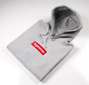 Supreme Box Logo Hoodie "FW 16 Red/Grey"
