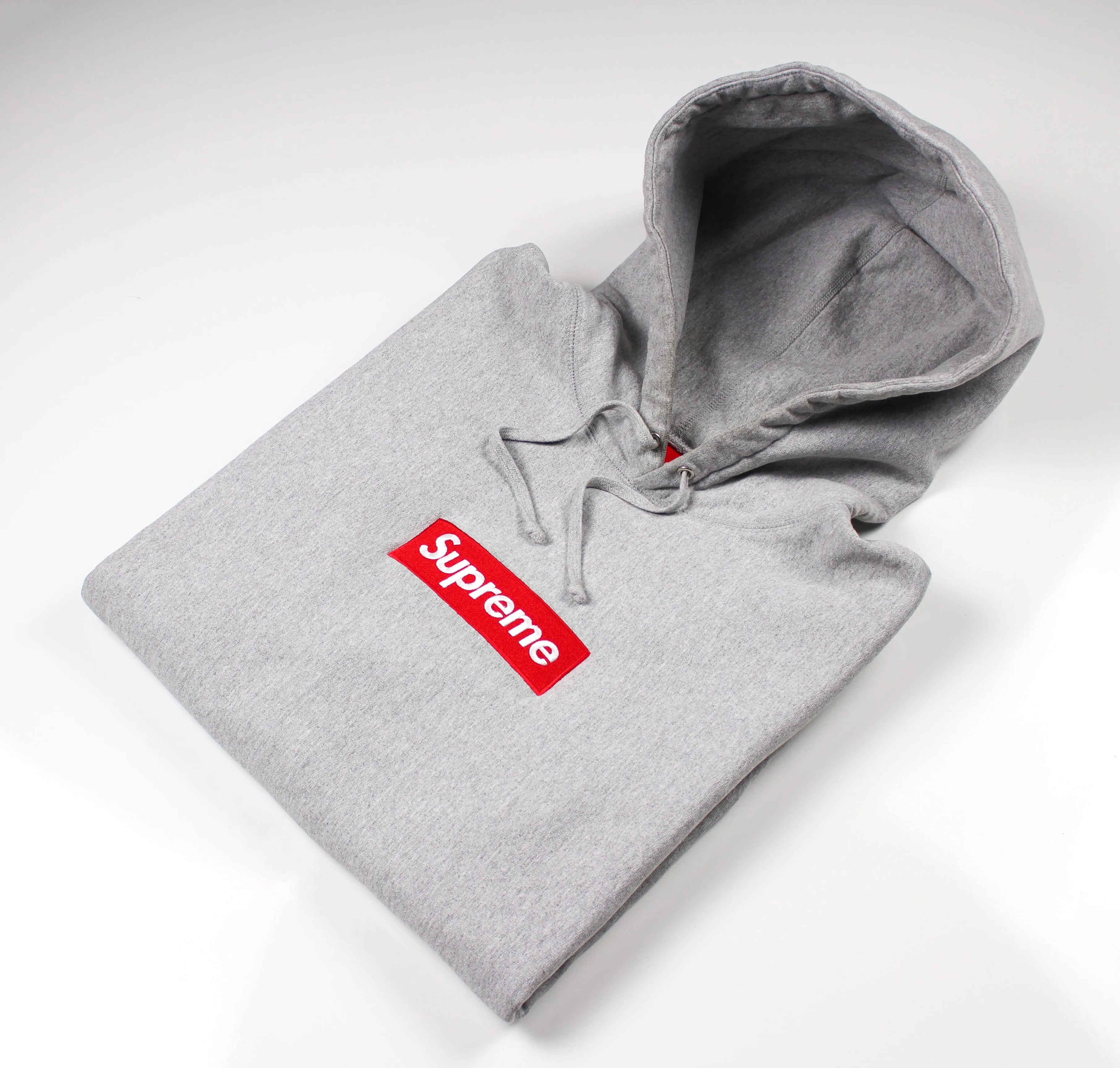 Supreme Box Logo Hoodie "FW 16 Red/Grey"
