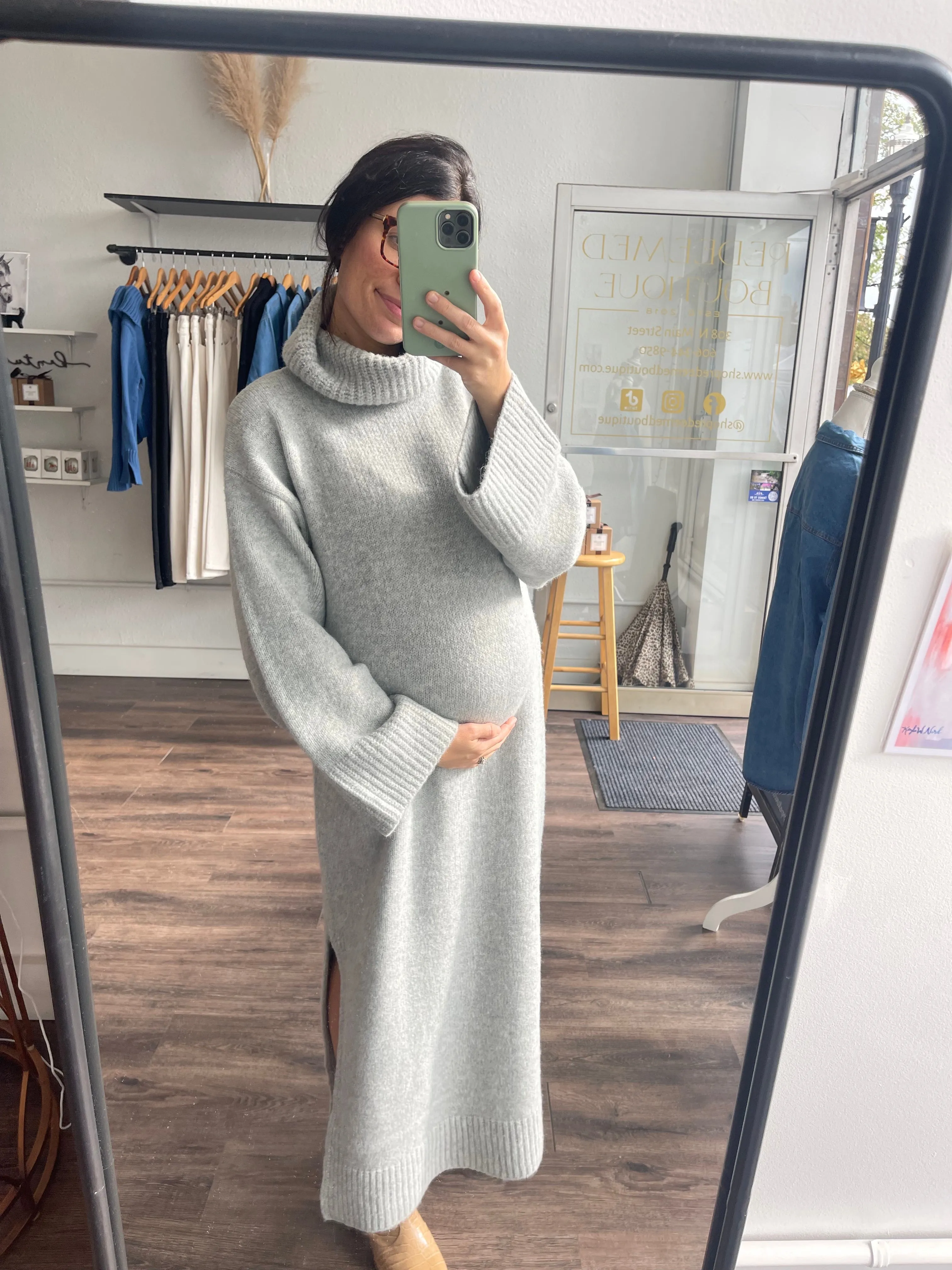 Sweater Weather Maxi Dress / Mocha