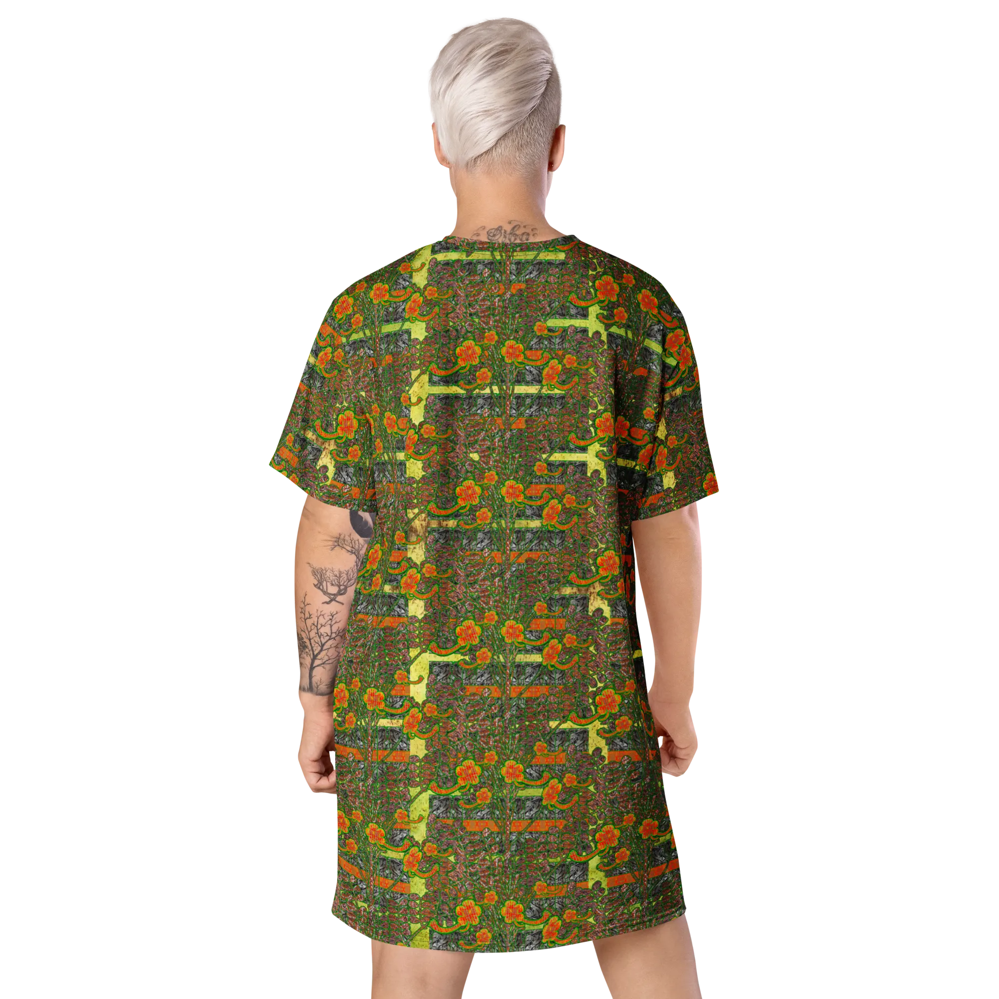 T-Shirt Tunic (Muliebris/Virilis)(Tree Link WindSong Flower) RJSTH@Fabric#2 RJSTHW2024 RJS
