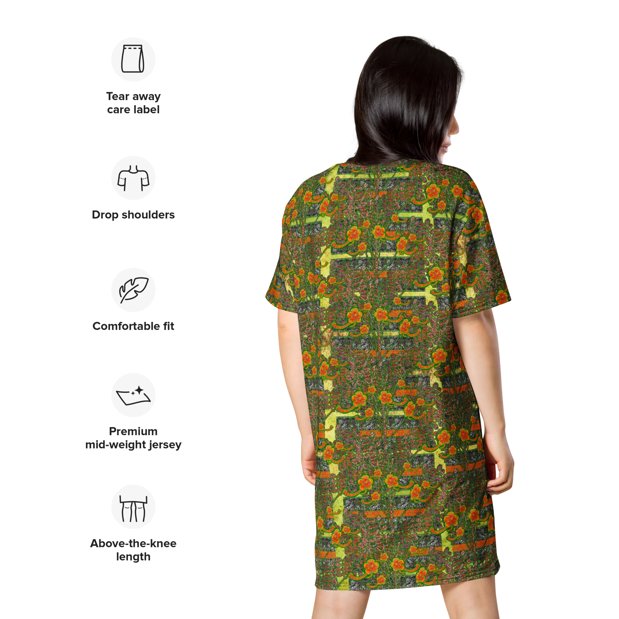 T-Shirt Tunic (Muliebris/Virilis)(Tree Link WindSong Flower) RJSTH@Fabric#2 RJSTHW2024 RJS