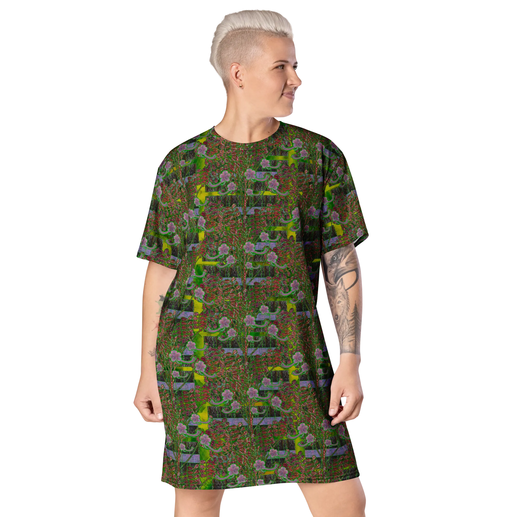 T-Shirt Tunic (Muliebris/Virilis)(Tree Link WindSong Flower) RJSTH@Fabric#5 RJSTHW2024 RJS