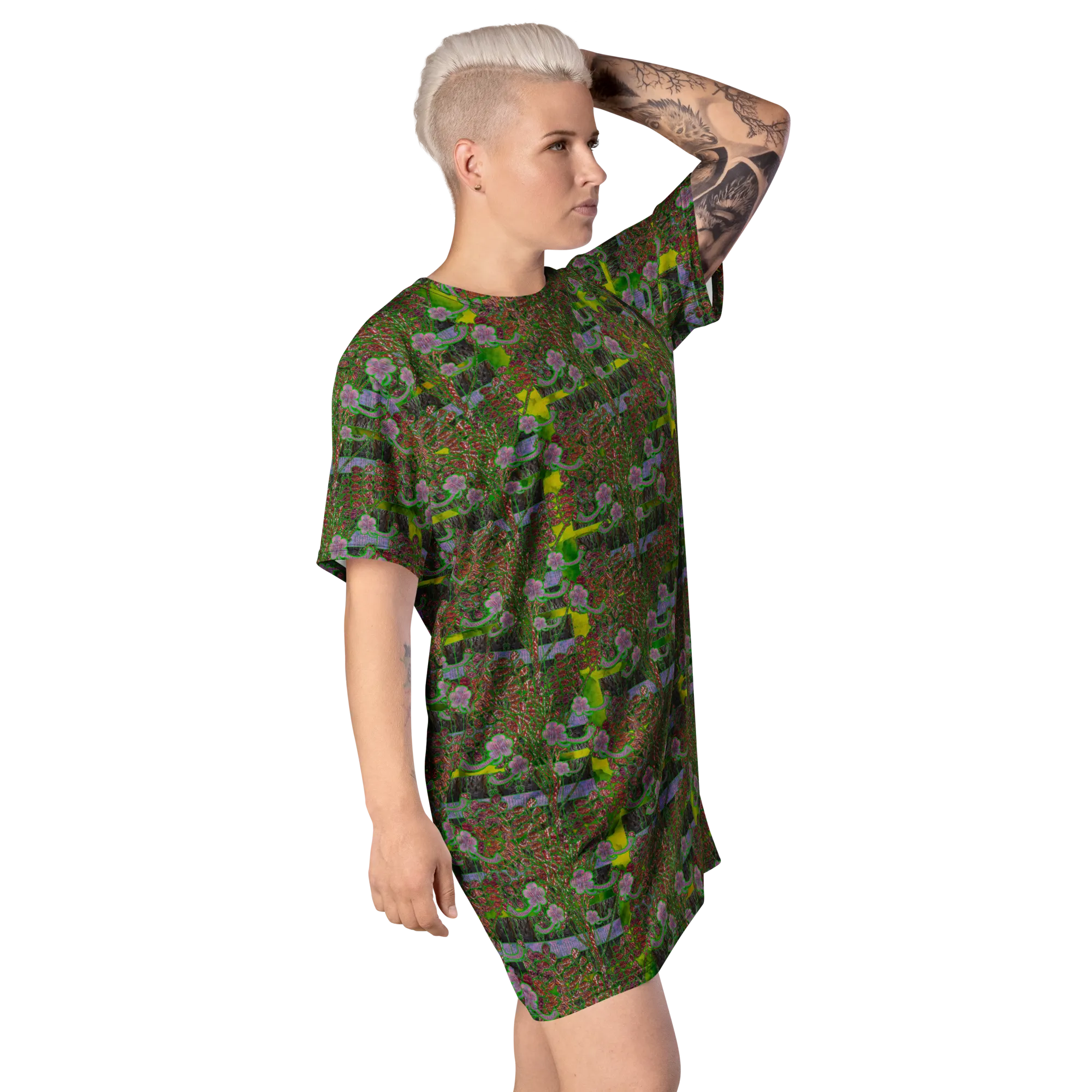 T-Shirt Tunic (Muliebris/Virilis)(Tree Link WindSong Flower) RJSTH@Fabric#5 RJSTHW2024 RJS