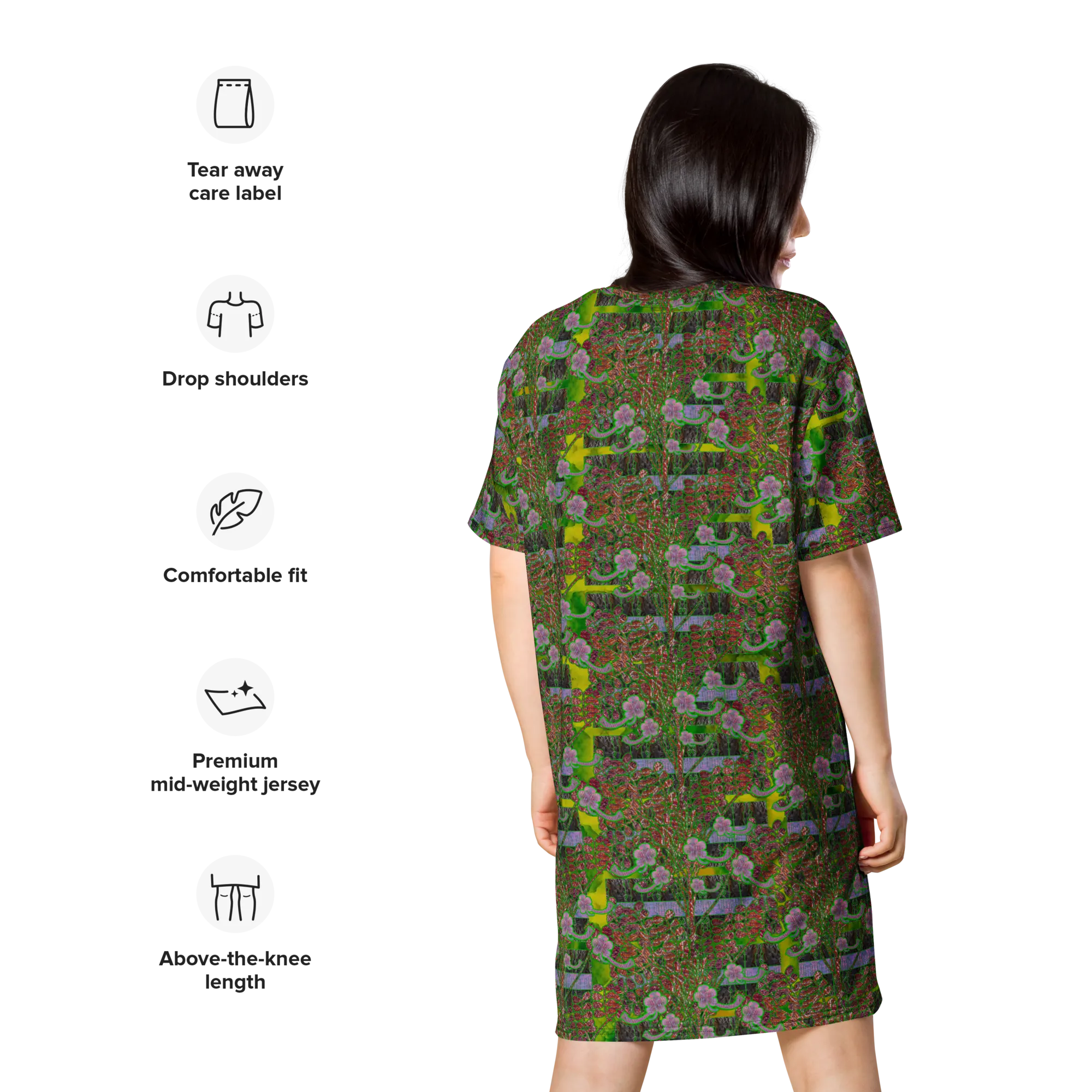 T-Shirt Tunic (Muliebris/Virilis)(Tree Link WindSong Flower) RJSTH@Fabric#5 RJSTHW2024 RJS