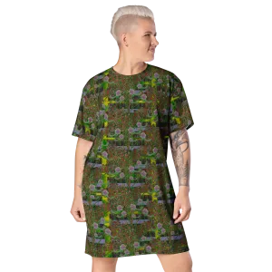 T-Shirt Tunic (Muliebris/Virilis)(Tree Link WindSong Flower) RJSTH@Fabric#5 RJSTHW2024 RJS