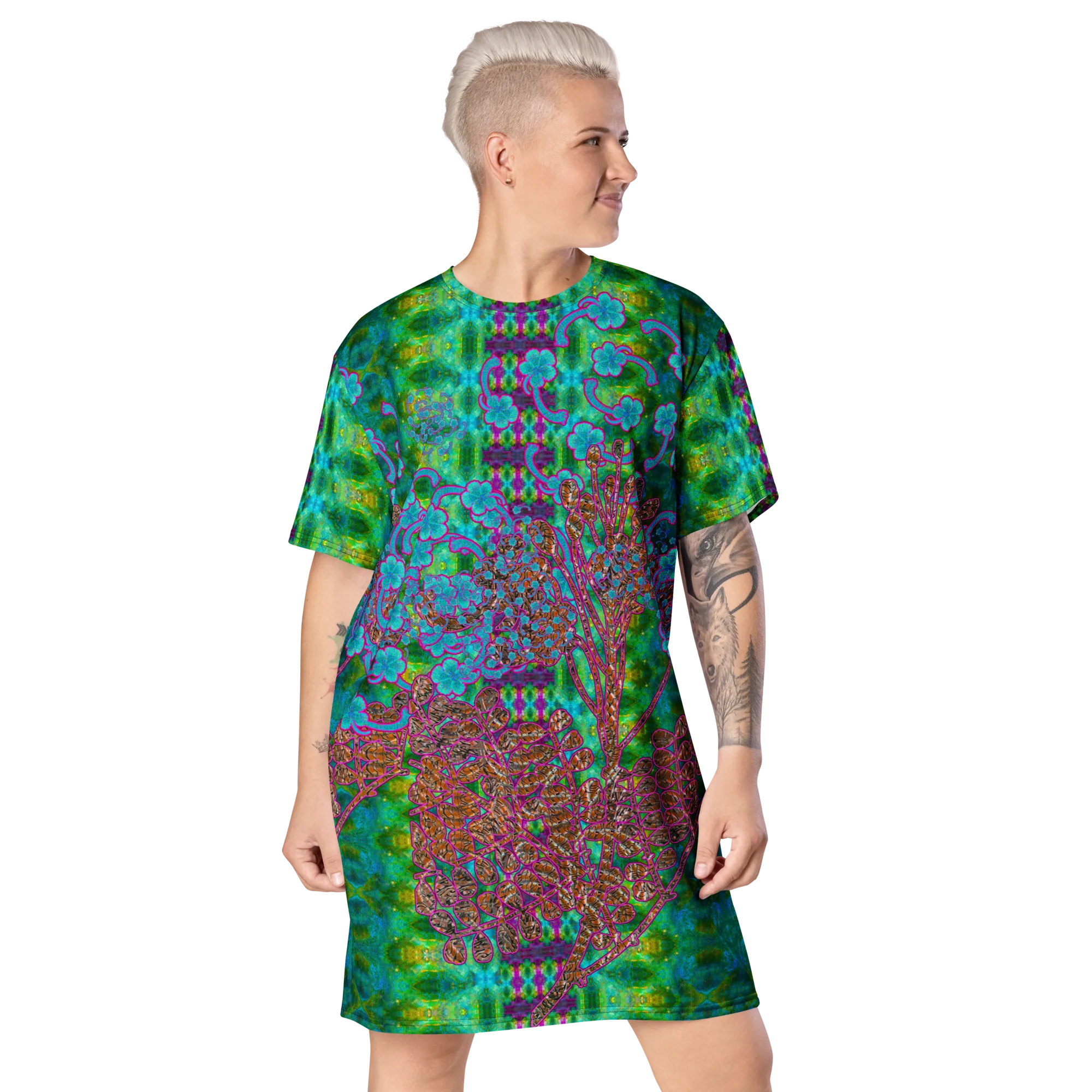 T-Shirt Tunic (Muliebris/Virilis)(WindSong Flower) RJSTH@Fabric#11 RJSTHW2024 RJS