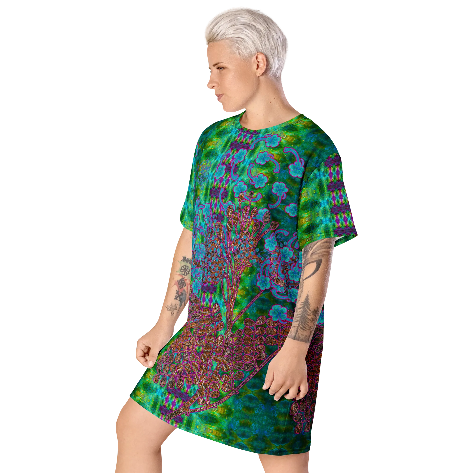T-Shirt Tunic (Muliebris/Virilis)(WindSong Flower) RJSTH@Fabric#11 RJSTHW2024 RJS