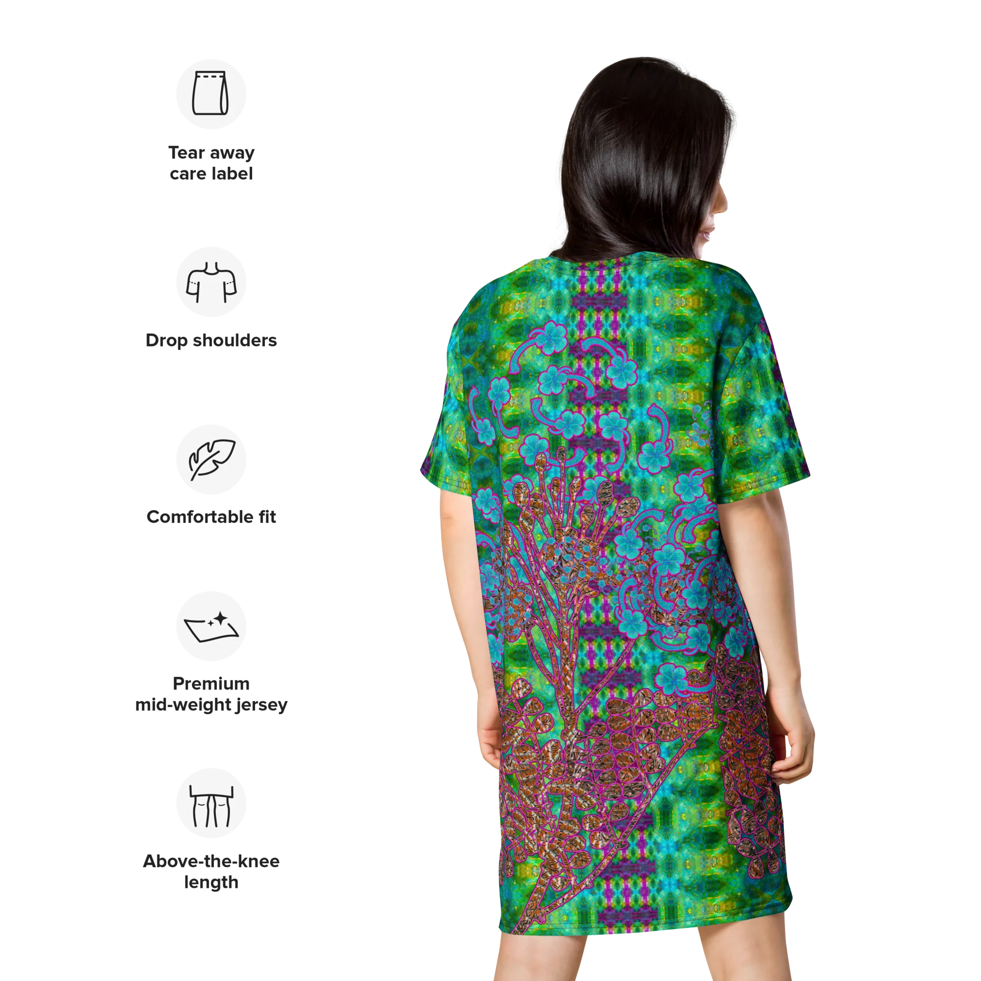 T-Shirt Tunic (Muliebris/Virilis)(WindSong Flower) RJSTH@Fabric#11 RJSTHW2024 RJS