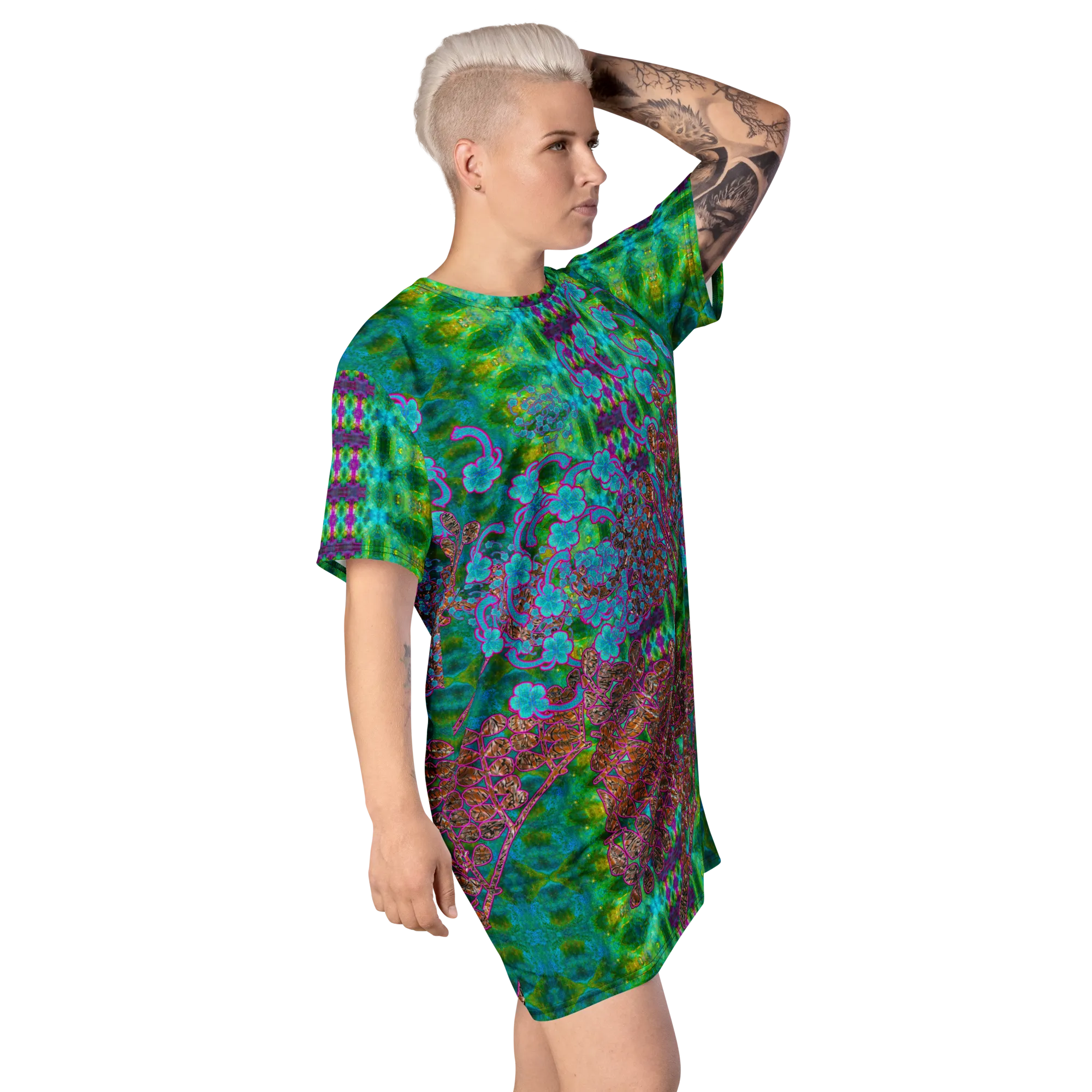 T-Shirt Tunic (Muliebris/Virilis)(WindSong Flower) RJSTH@Fabric#11 RJSTHW2024 RJS