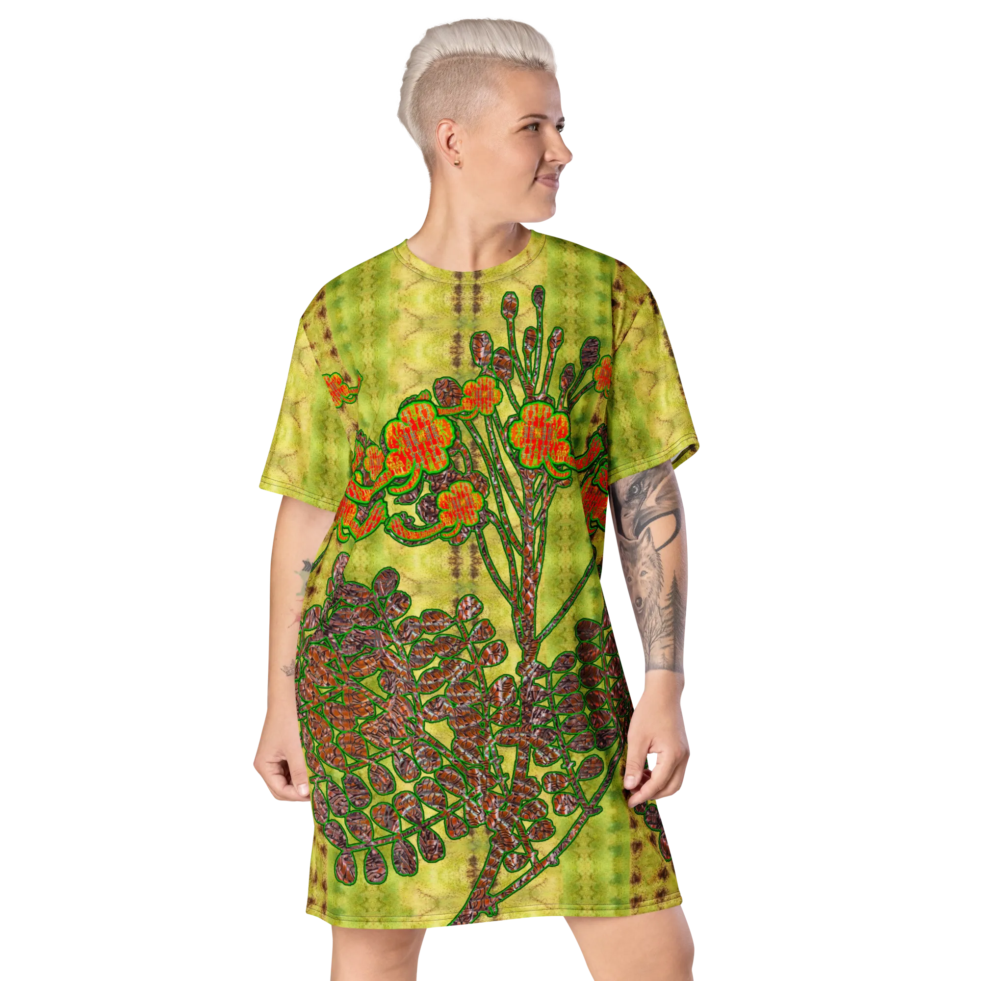 T-Shirt Tunic (Muliebris/Virilis)(WindSong Flower) RJSTH@Fabric#2 RJSTHW2024 RJS