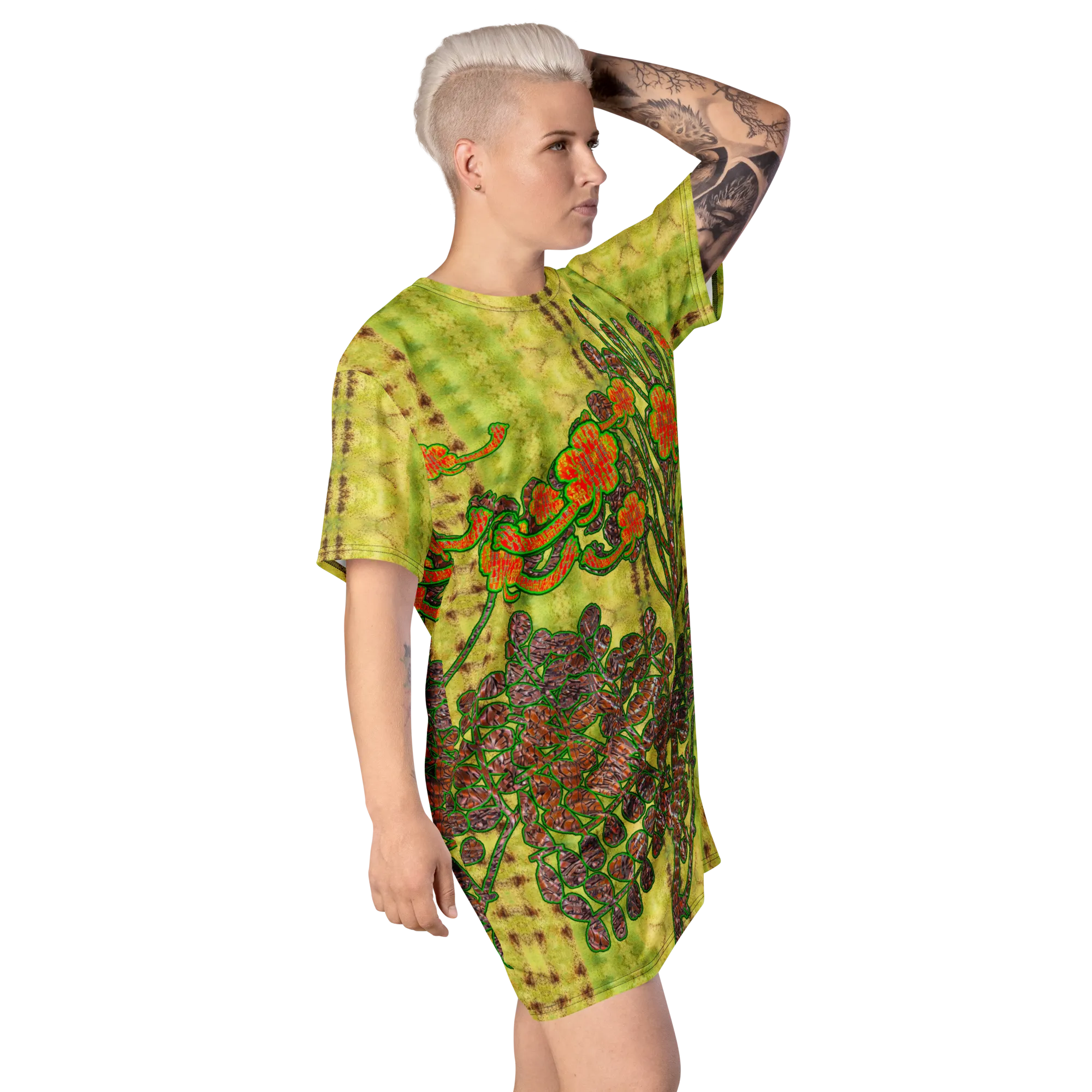 T-Shirt Tunic (Muliebris/Virilis)(WindSong Flower) RJSTH@Fabric#2 RJSTHW2024 RJS