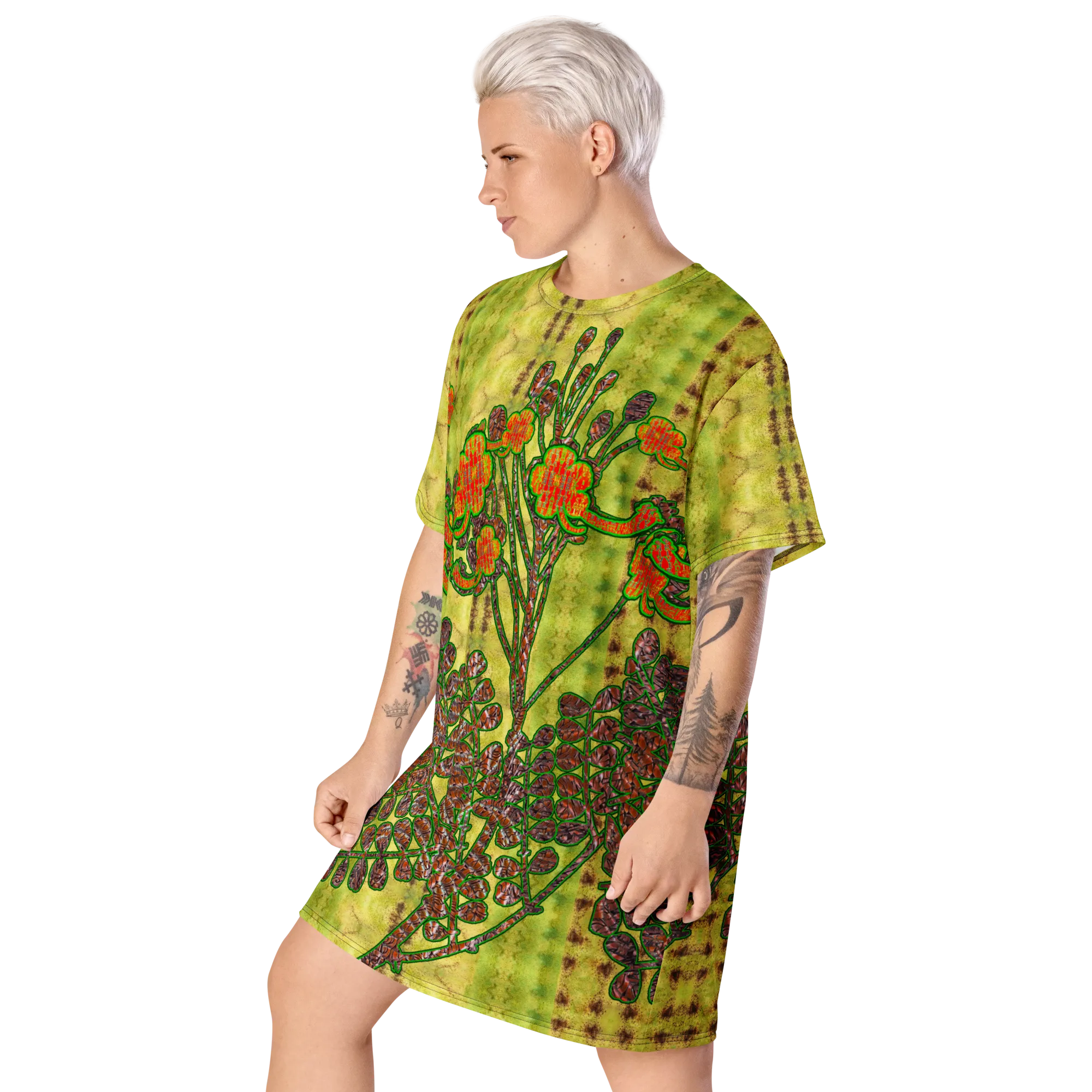 T-Shirt Tunic (Muliebris/Virilis)(WindSong Flower) RJSTH@Fabric#2 RJSTHW2024 RJS