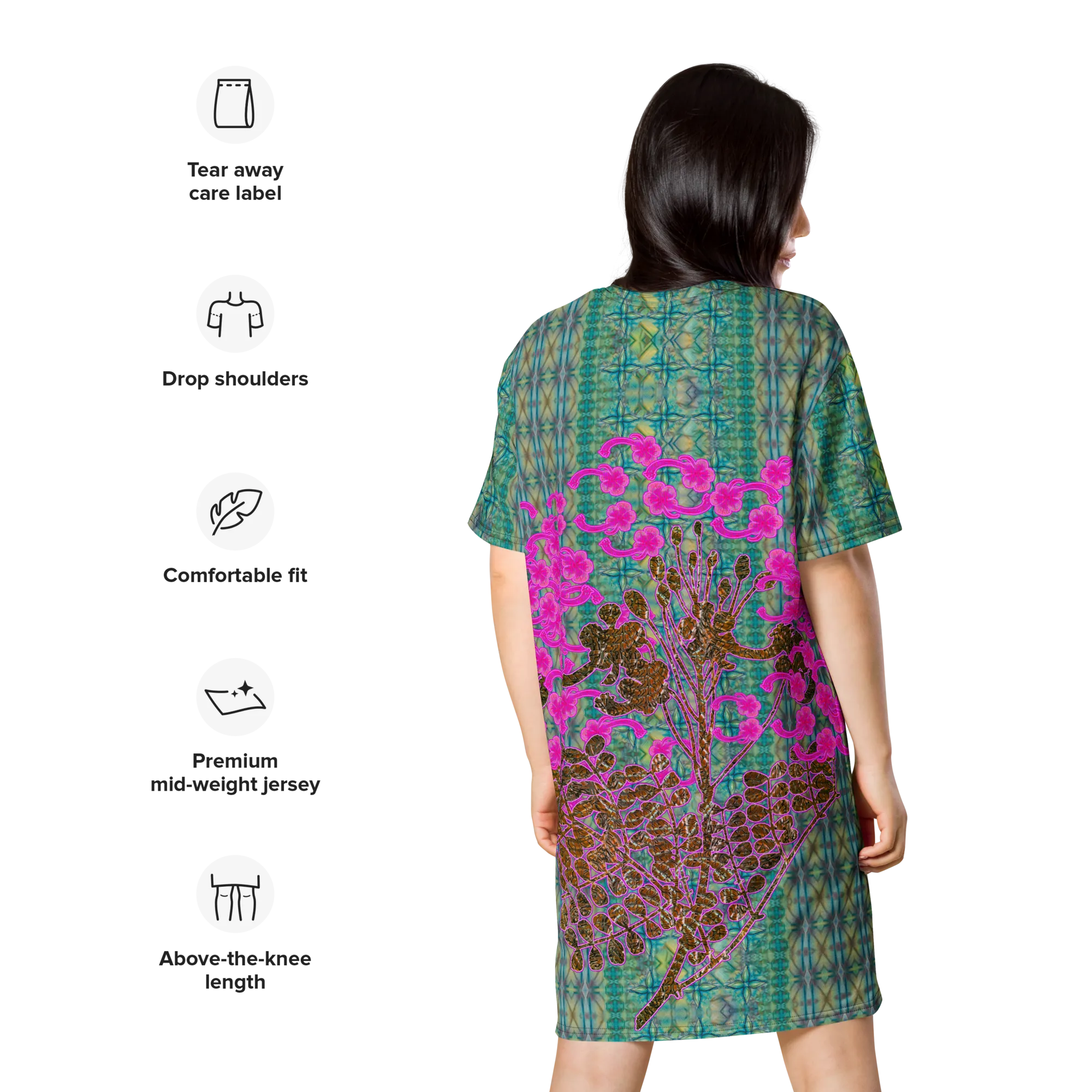 T-Shirt Tunic (Muliebris/Virilis)(WindSong Flower) RJSTH@Fabric#9 RJSTHW2024 RJS