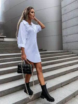 Tamara® | White Oversized Shirt Dress