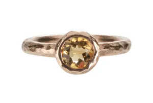 Textured Bezel Ring