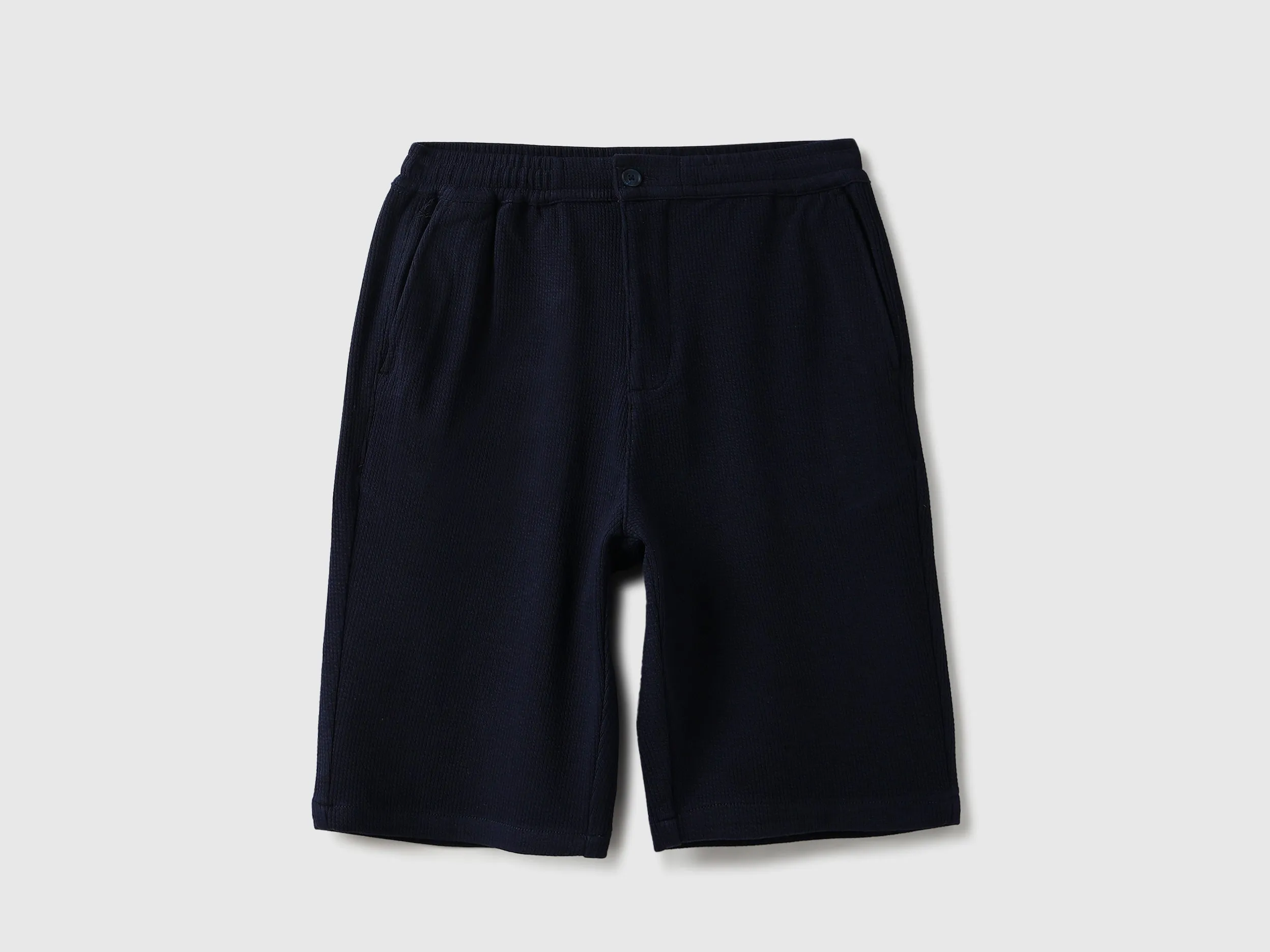 Textured Comfort Fit Cordinate Shorts