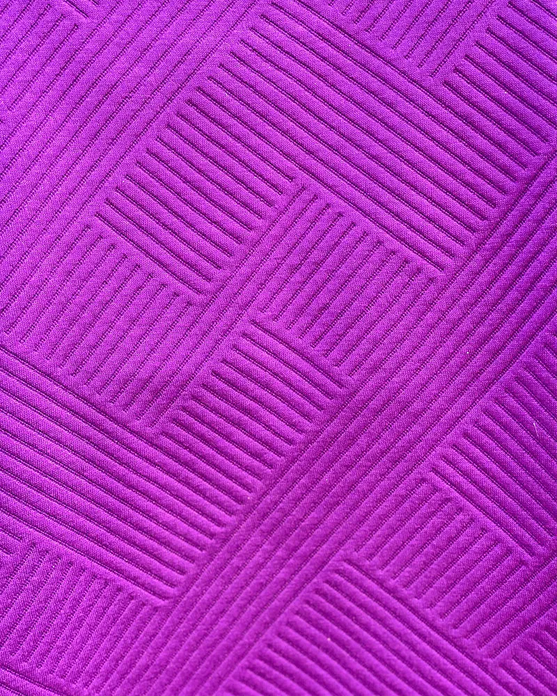 Textured Drop Shoulder Top - Purple