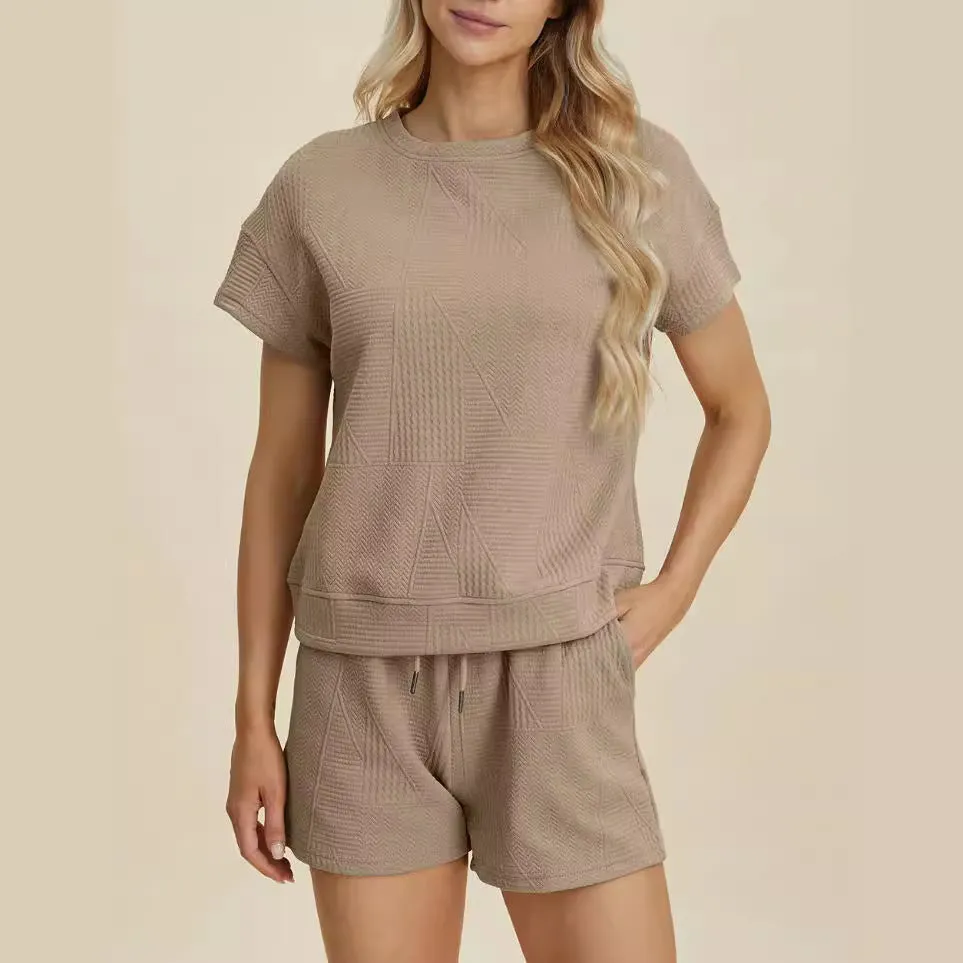 Textured Fabric Fashion Shorts