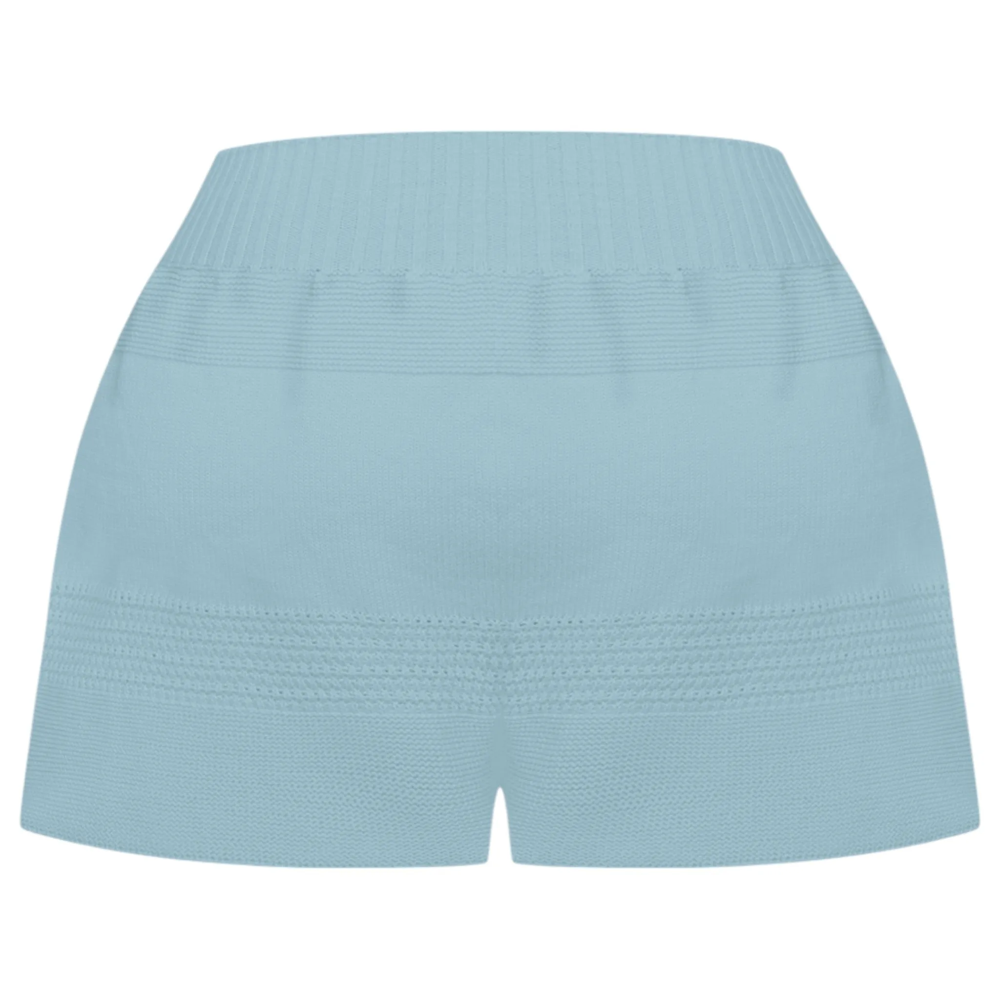 TEXTURED MINI SHORTS / FADEDBLUE