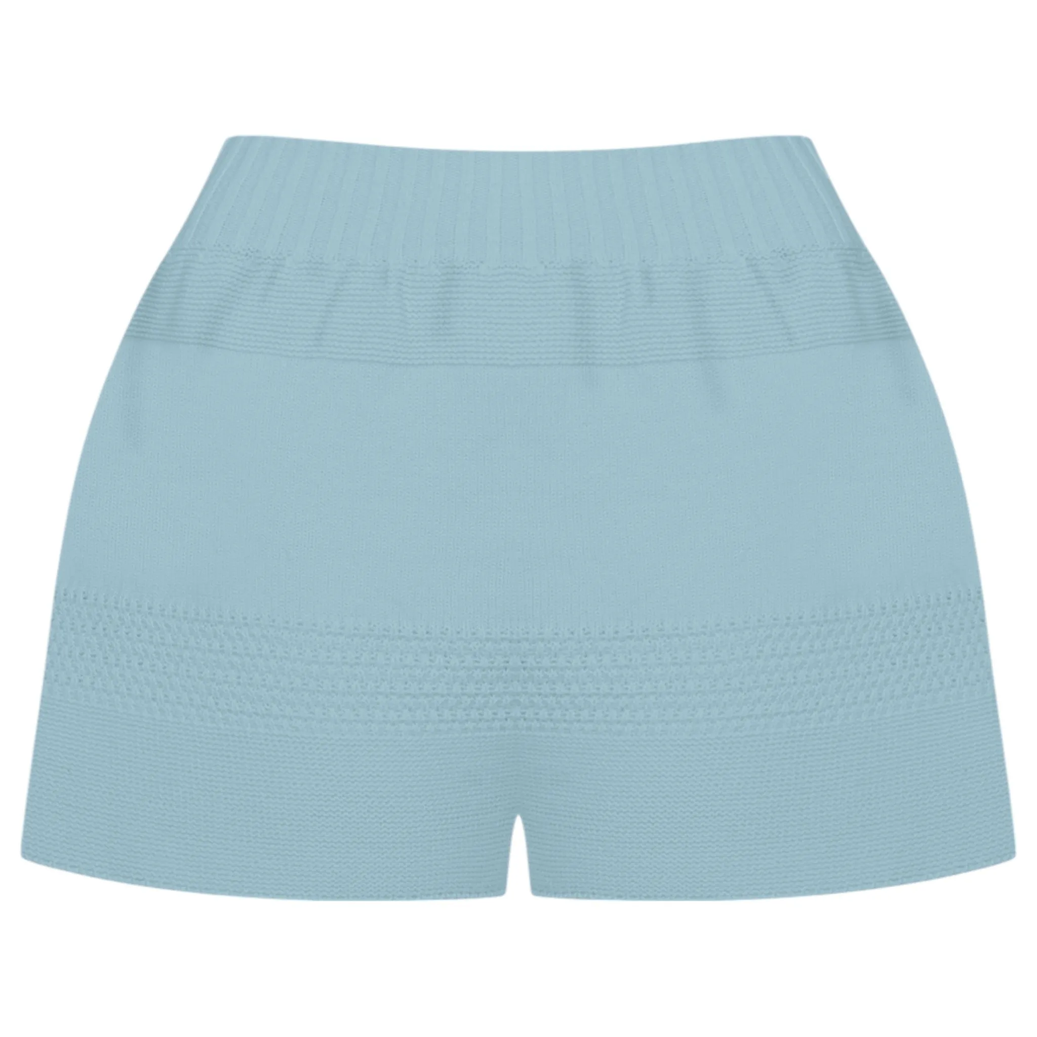 TEXTURED MINI SHORTS / FADEDBLUE