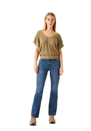 Textured Pullover - Khaki