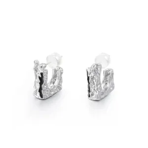 Textured Square Earrings