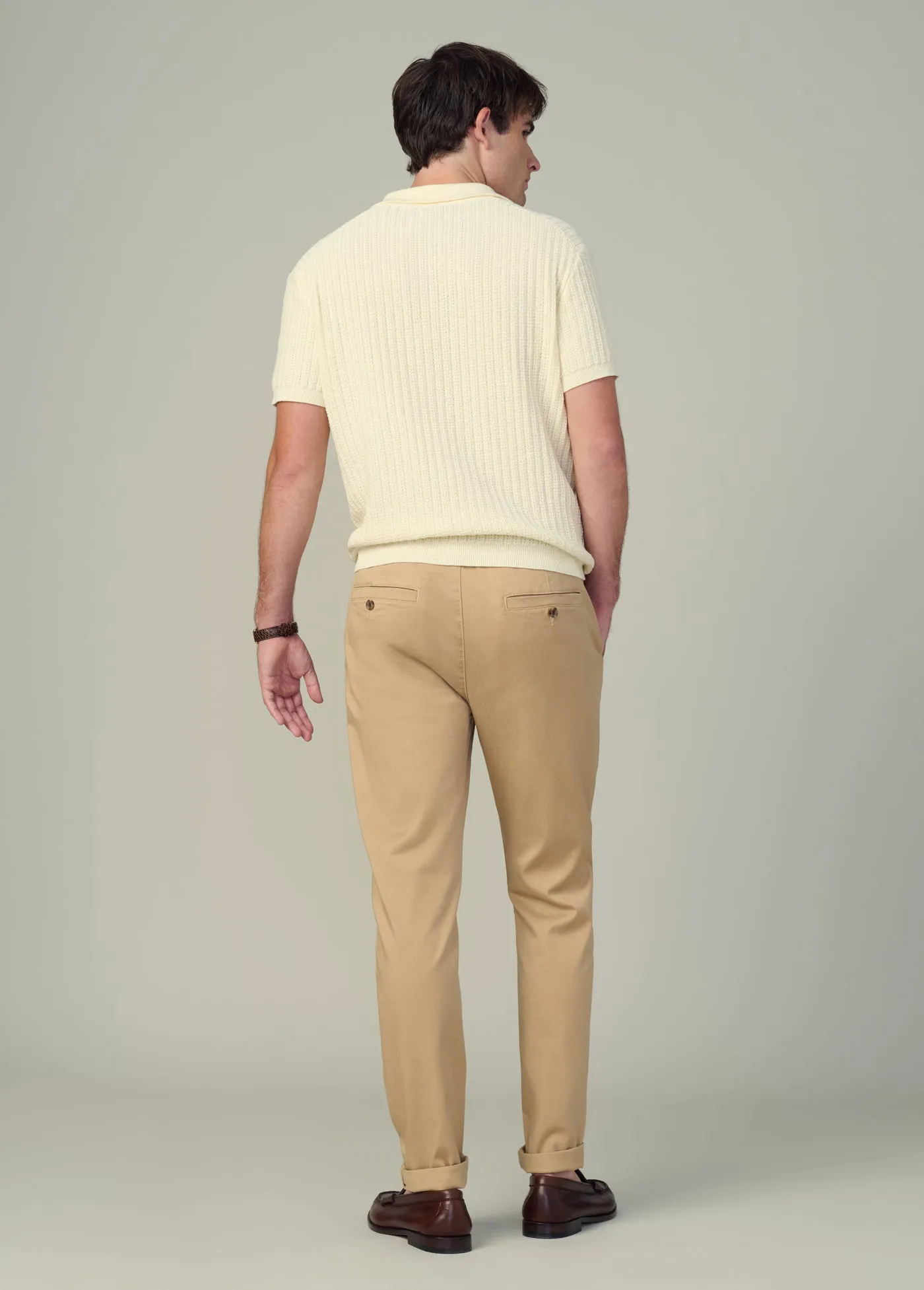 TEXTURED SWEATER POLO