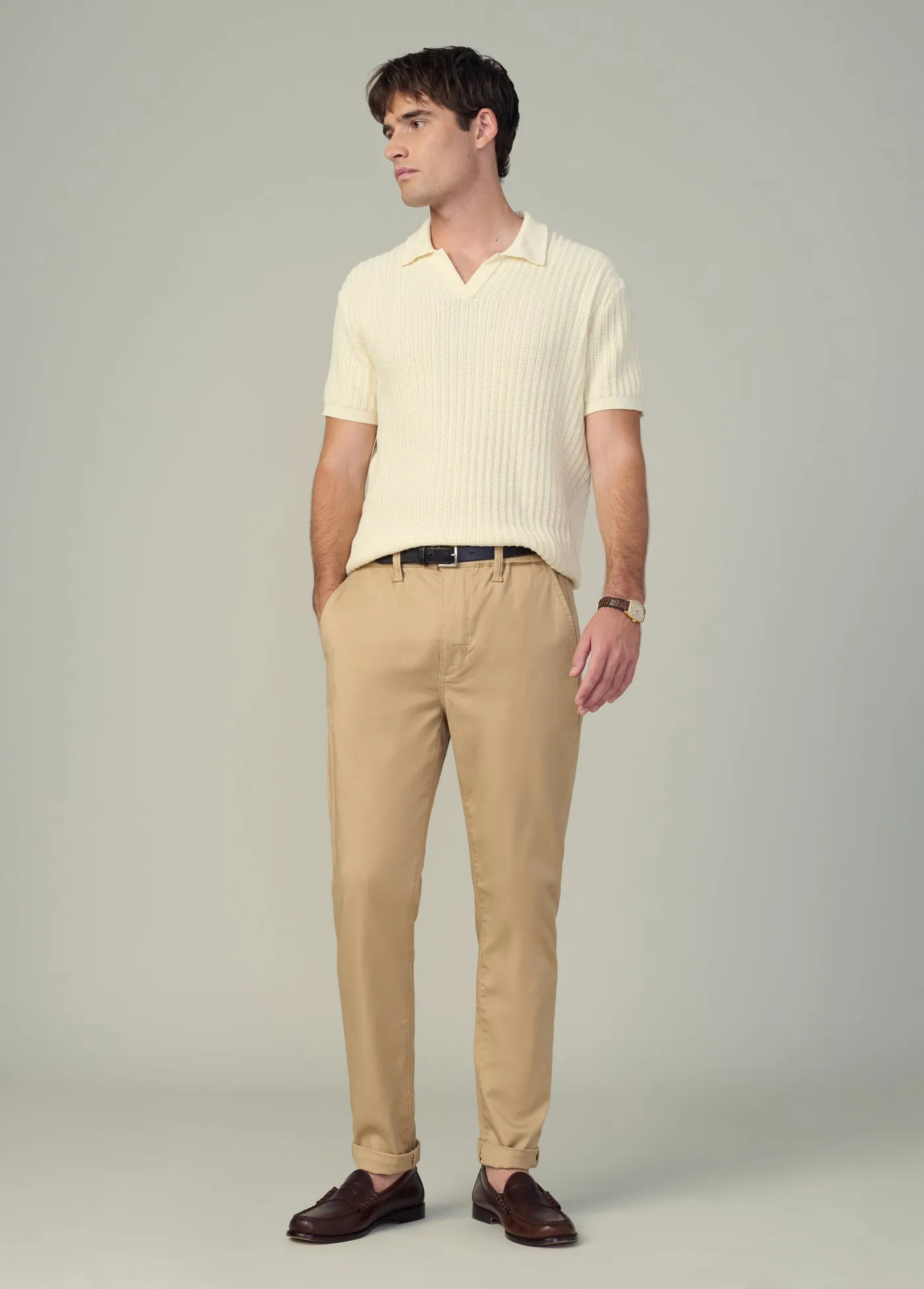 TEXTURED SWEATER POLO