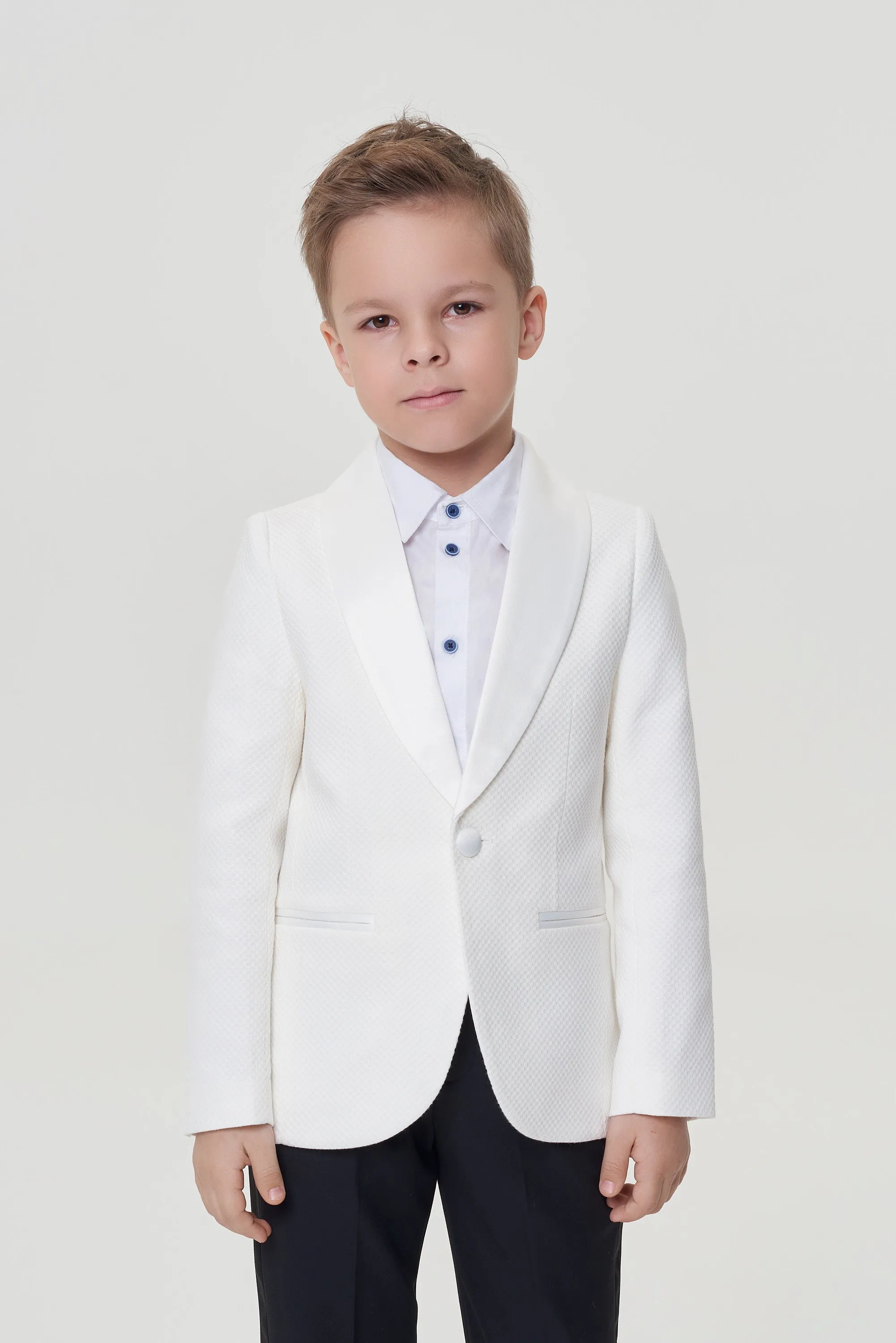 Textured Tuxedo Blazer