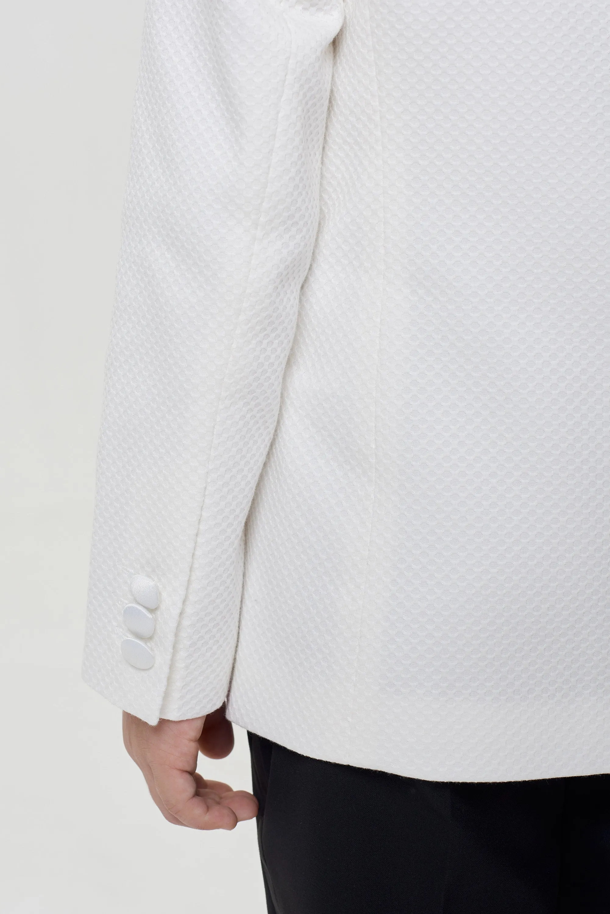 Textured Tuxedo Blazer