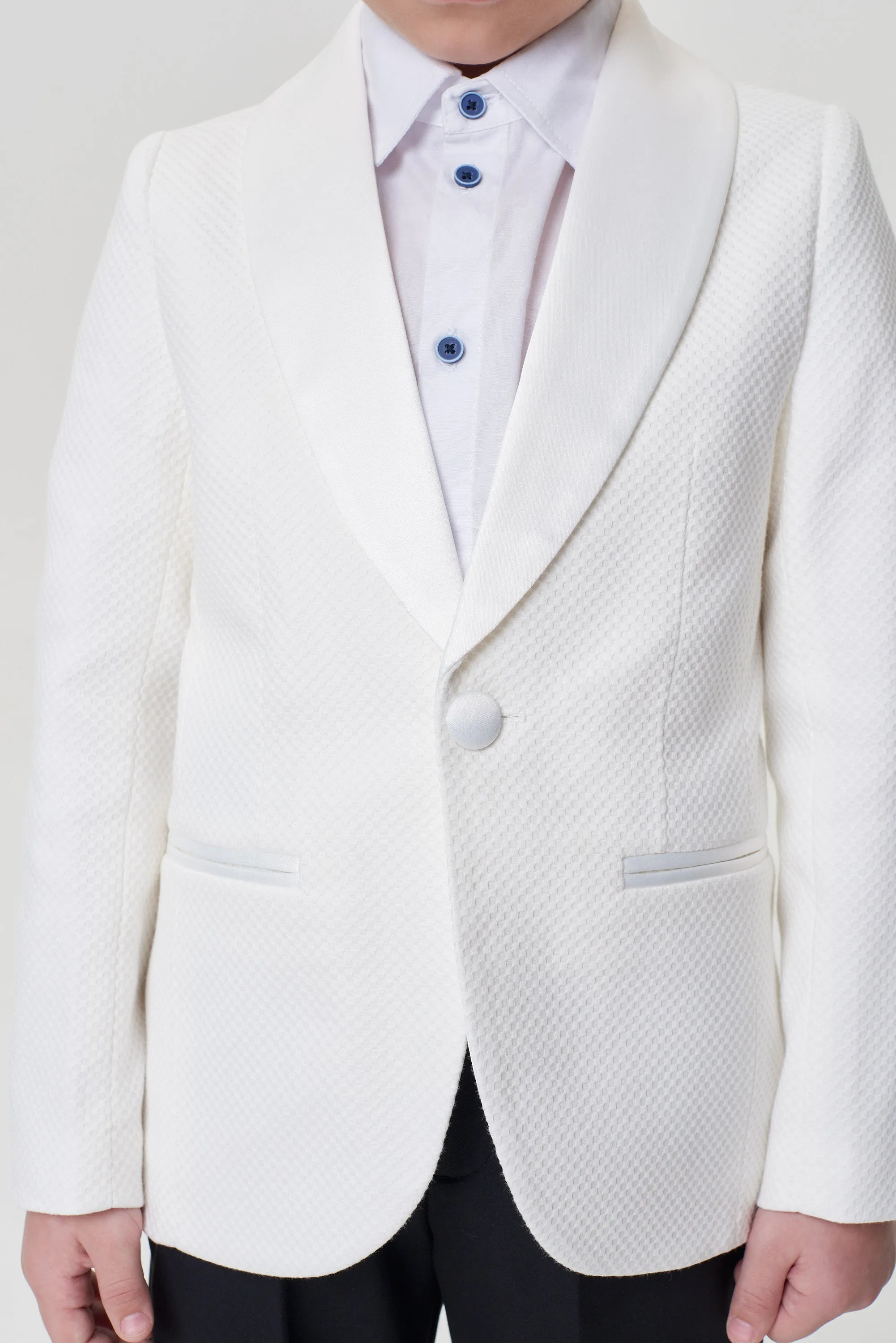 Textured Tuxedo Blazer