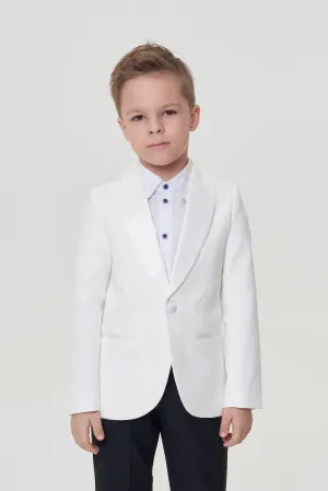 Textured Tuxedo Blazer