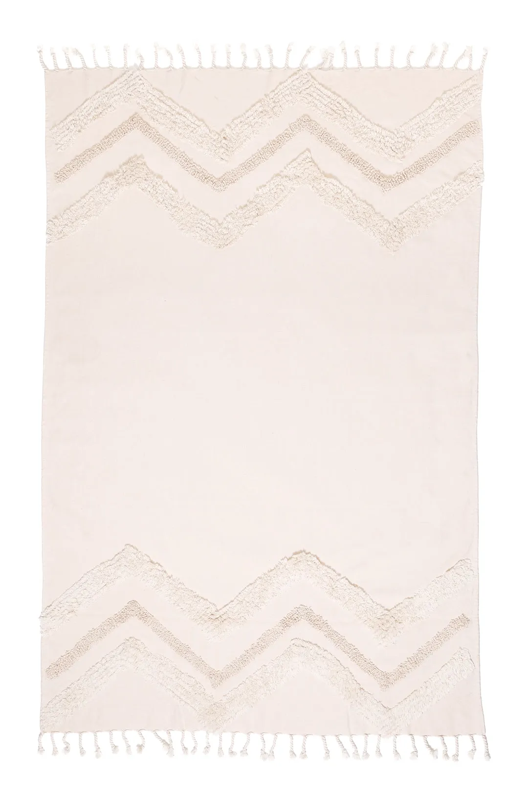 The Freya Boho Textured Throw | Natural