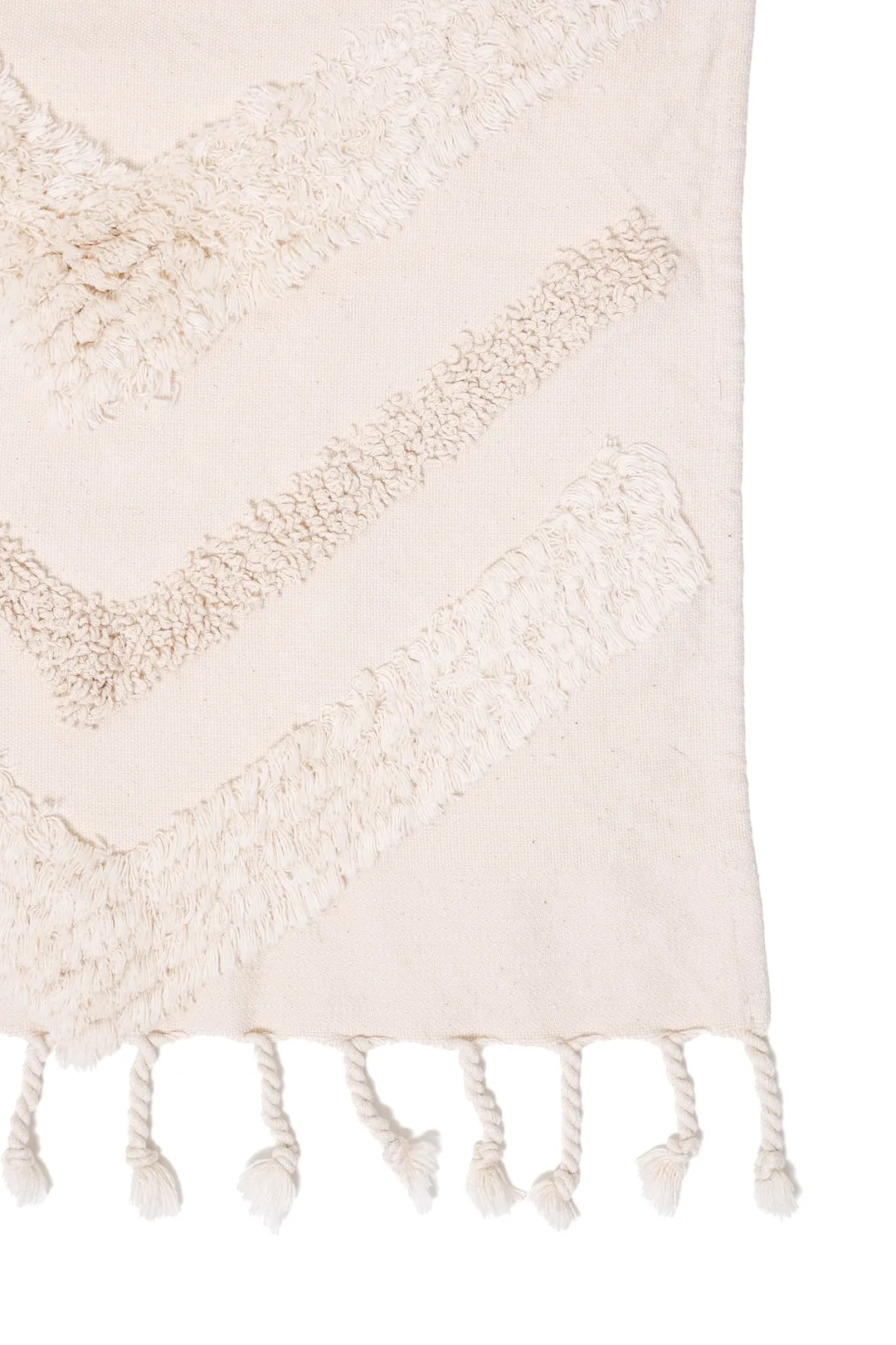 The Freya Boho Textured Throw | Natural