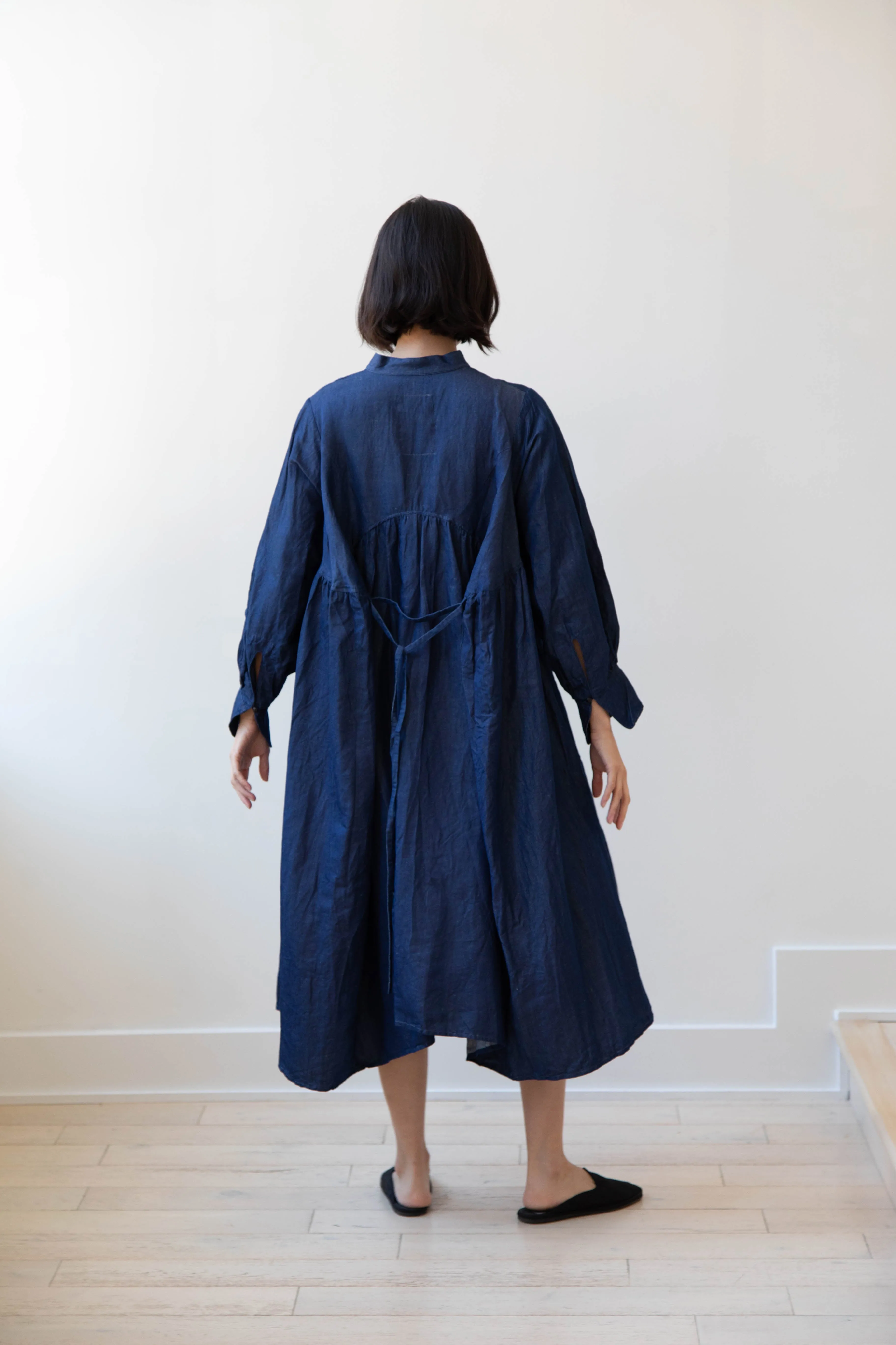 The Last Flower of the Afternoon | Indigo Shirt Dress