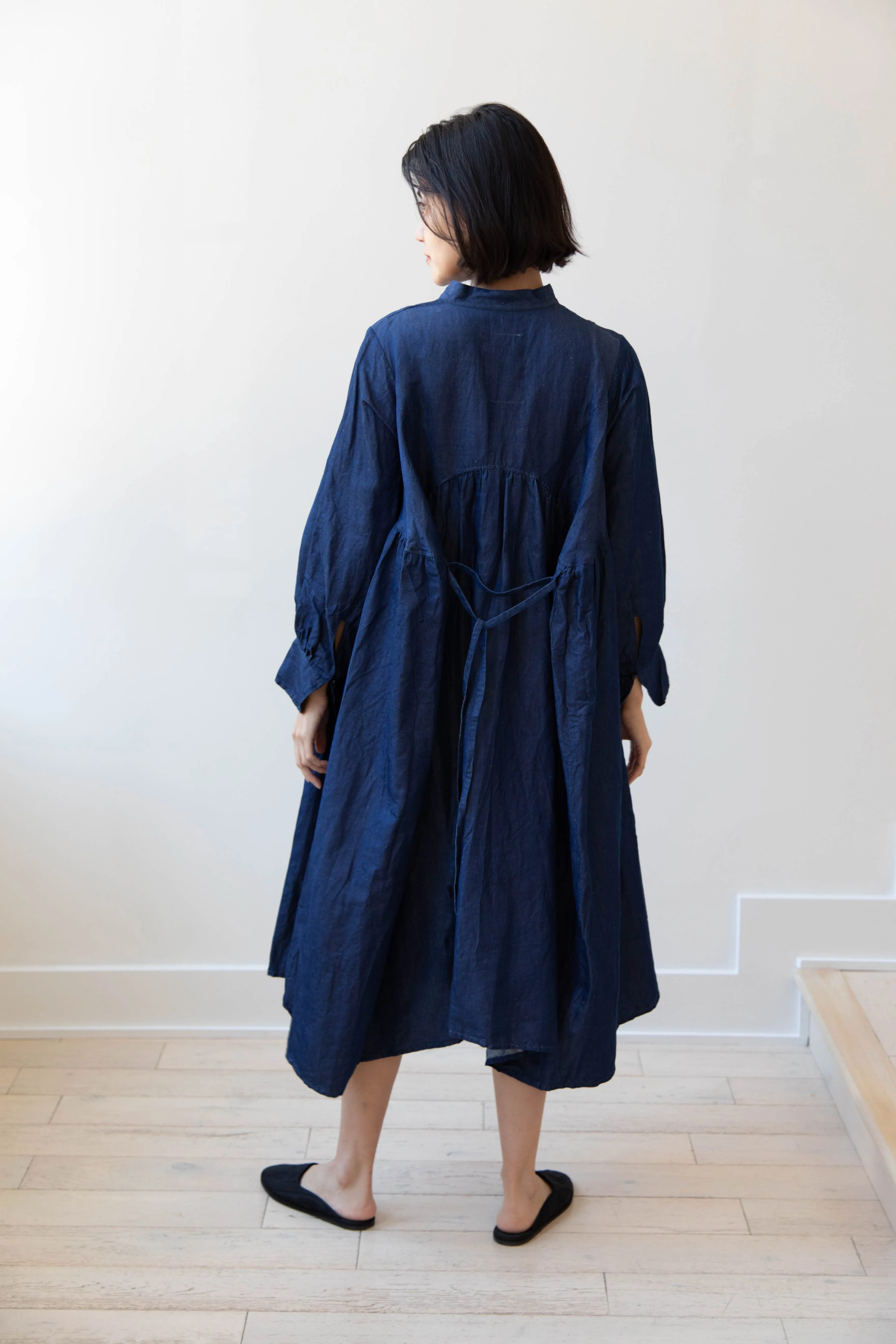 The Last Flower of the Afternoon | Indigo Shirt Dress