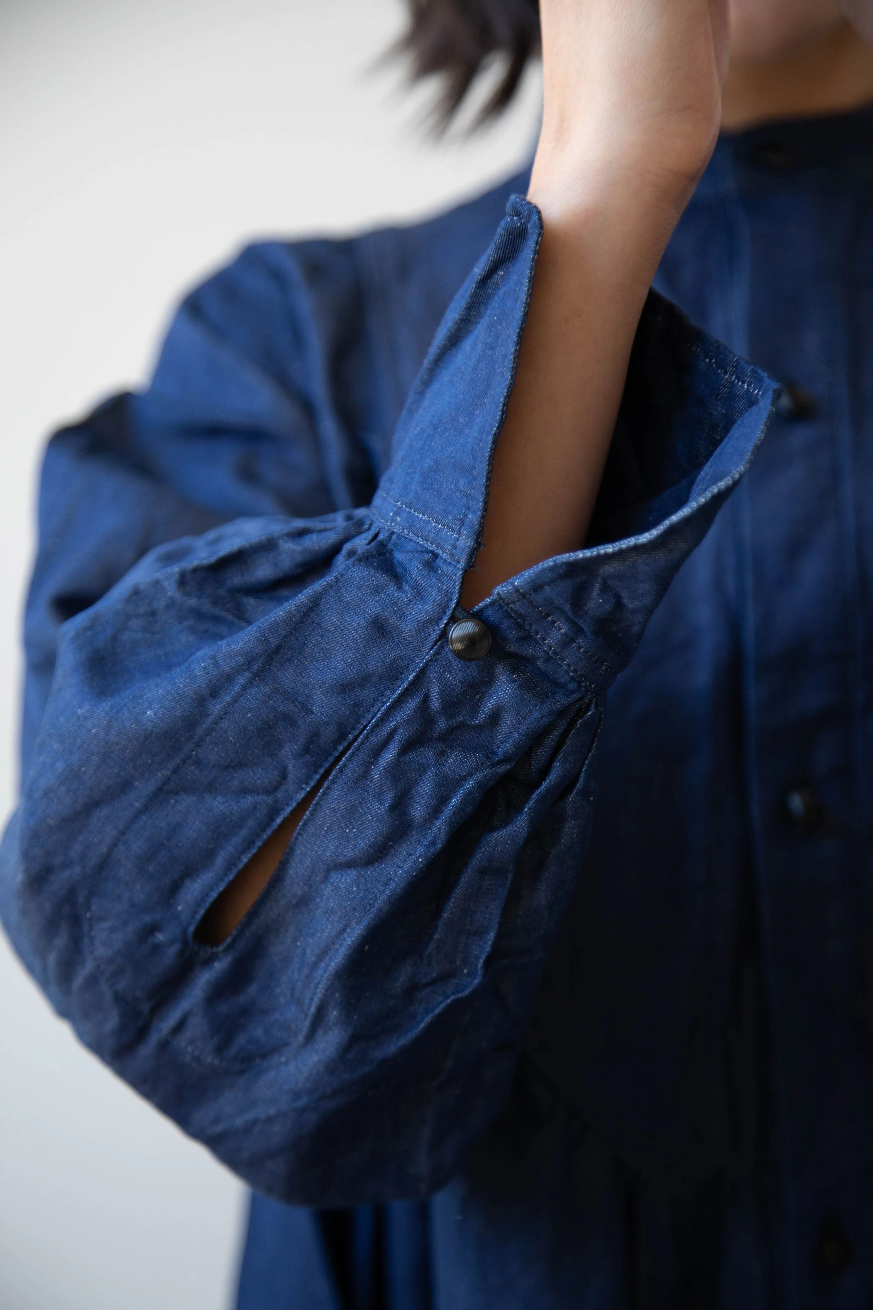 The Last Flower of the Afternoon | Indigo Shirt Dress
