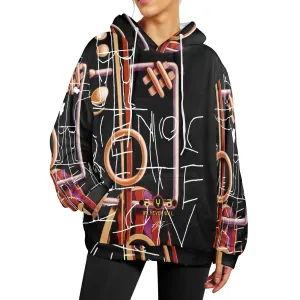 The Musician Women's Flannel Hoodie