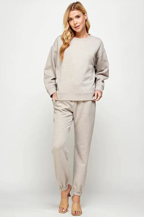 The One And Only Textured Joggers-Multiple Colors Available