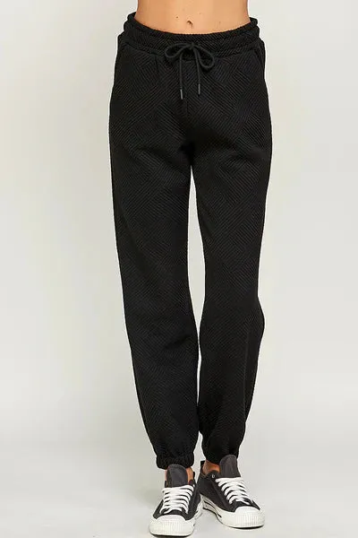 The One And Only Textured Joggers-Multiple Colors Available