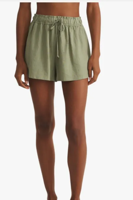 THE PERFECT LINEN SHORT / avocado