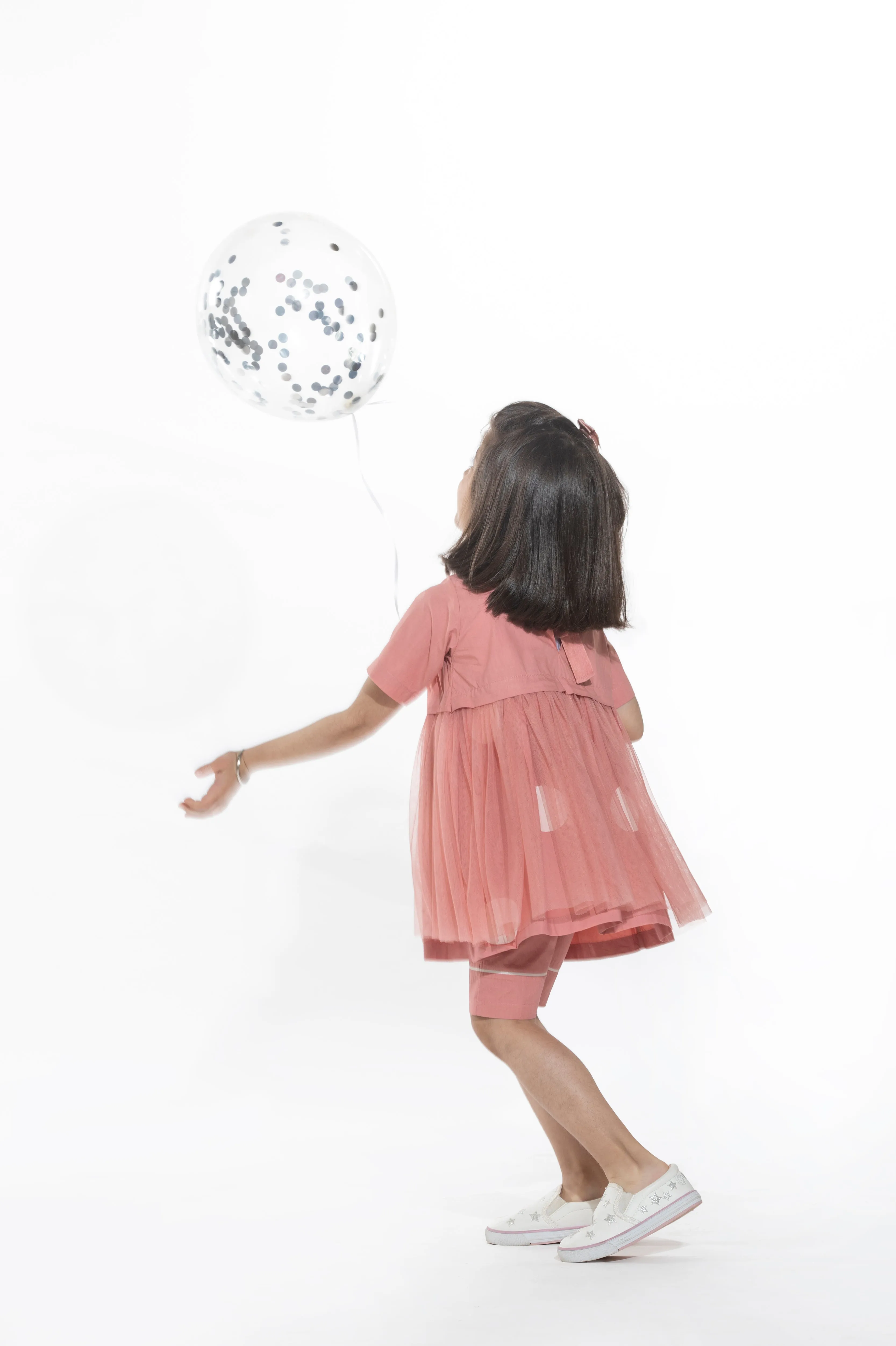 Three  I   Yoke Dress Co-Ord Dress Cotton Poplin  Soft Net  I  Shorts Cotton Poplin
