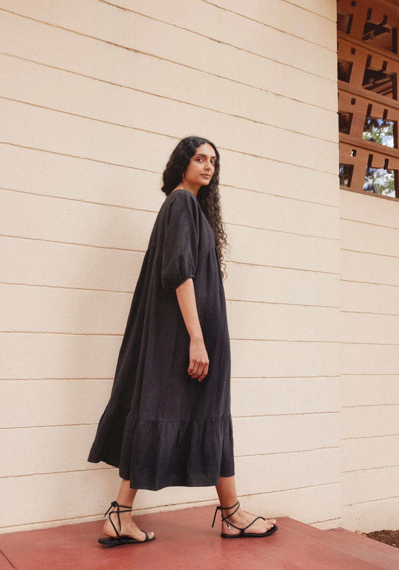 Tiered Dress Black