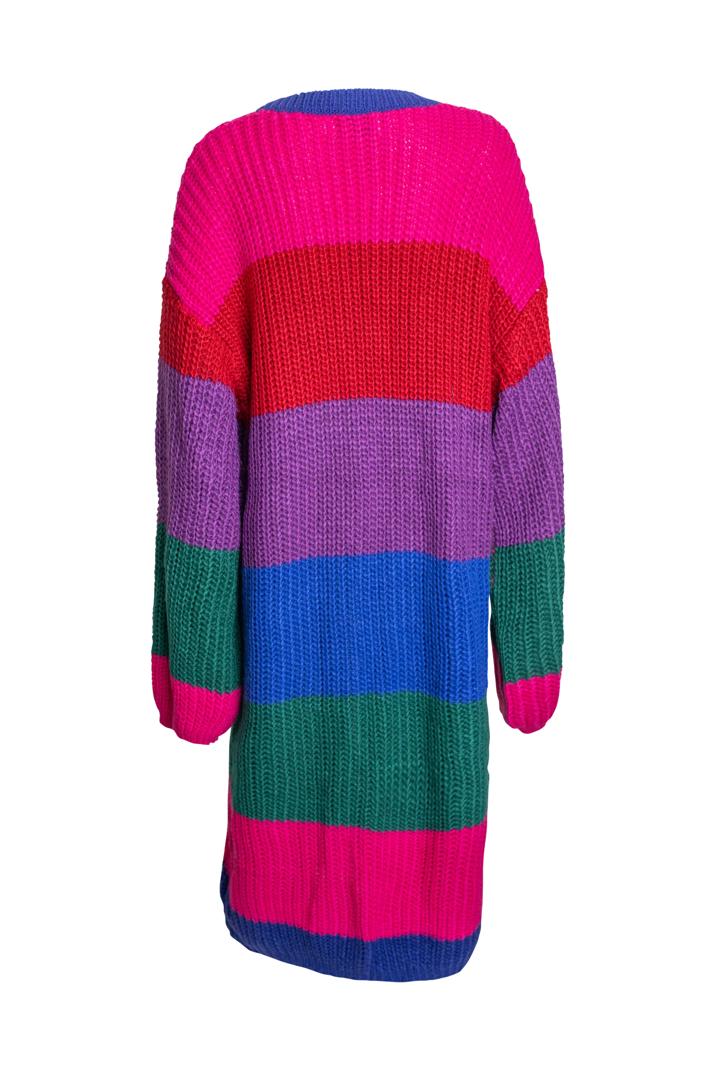 Tony Striped Open Front Cardigan (Oversized)
