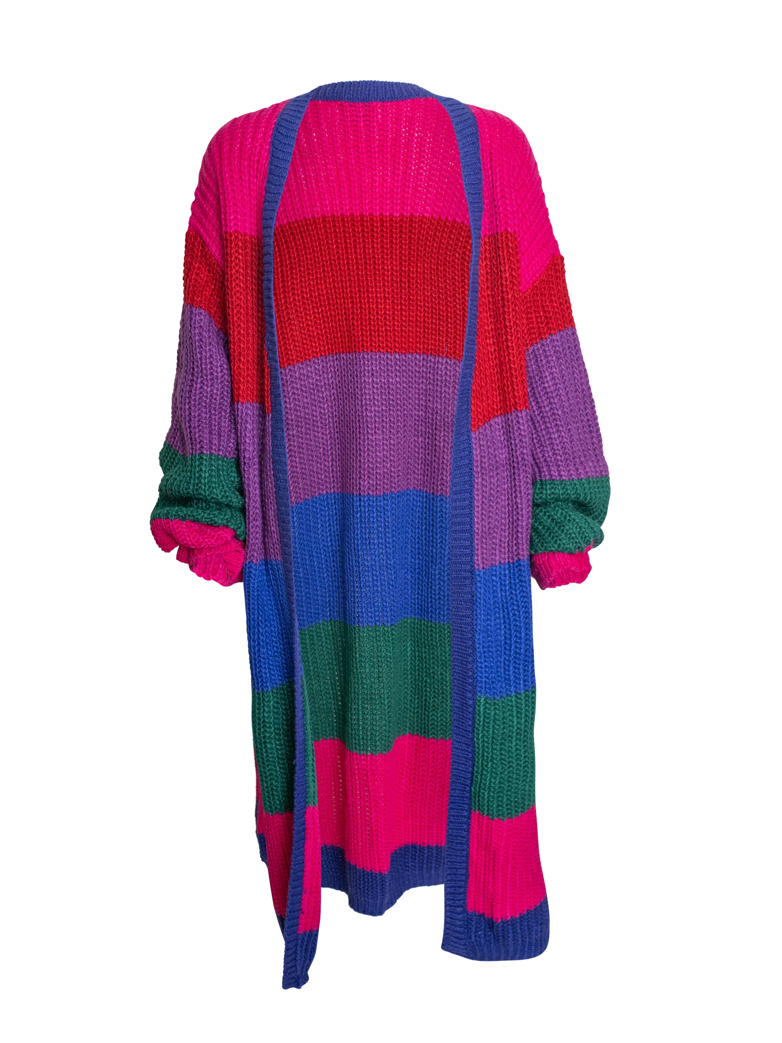 Tony Striped Open Front Cardigan (Oversized)
