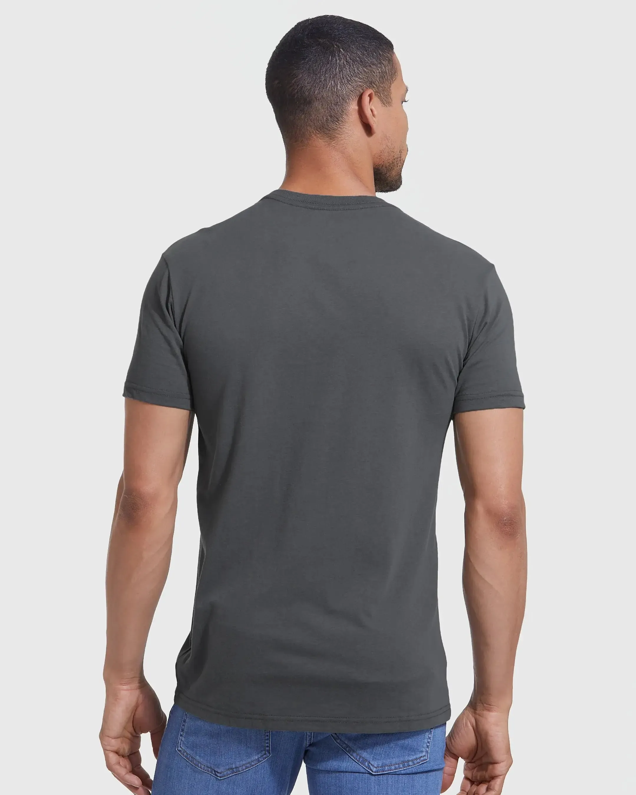 True Classic Premium Fitted Crew Neck T-Shirt - Carbon