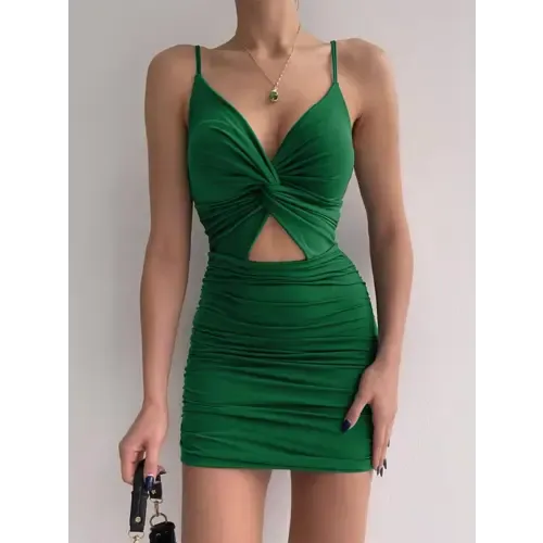 Twisted Spaghetti Dress