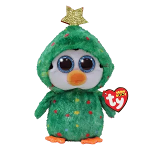 Ty Noel the Penguin Green Tree Beanie Boo