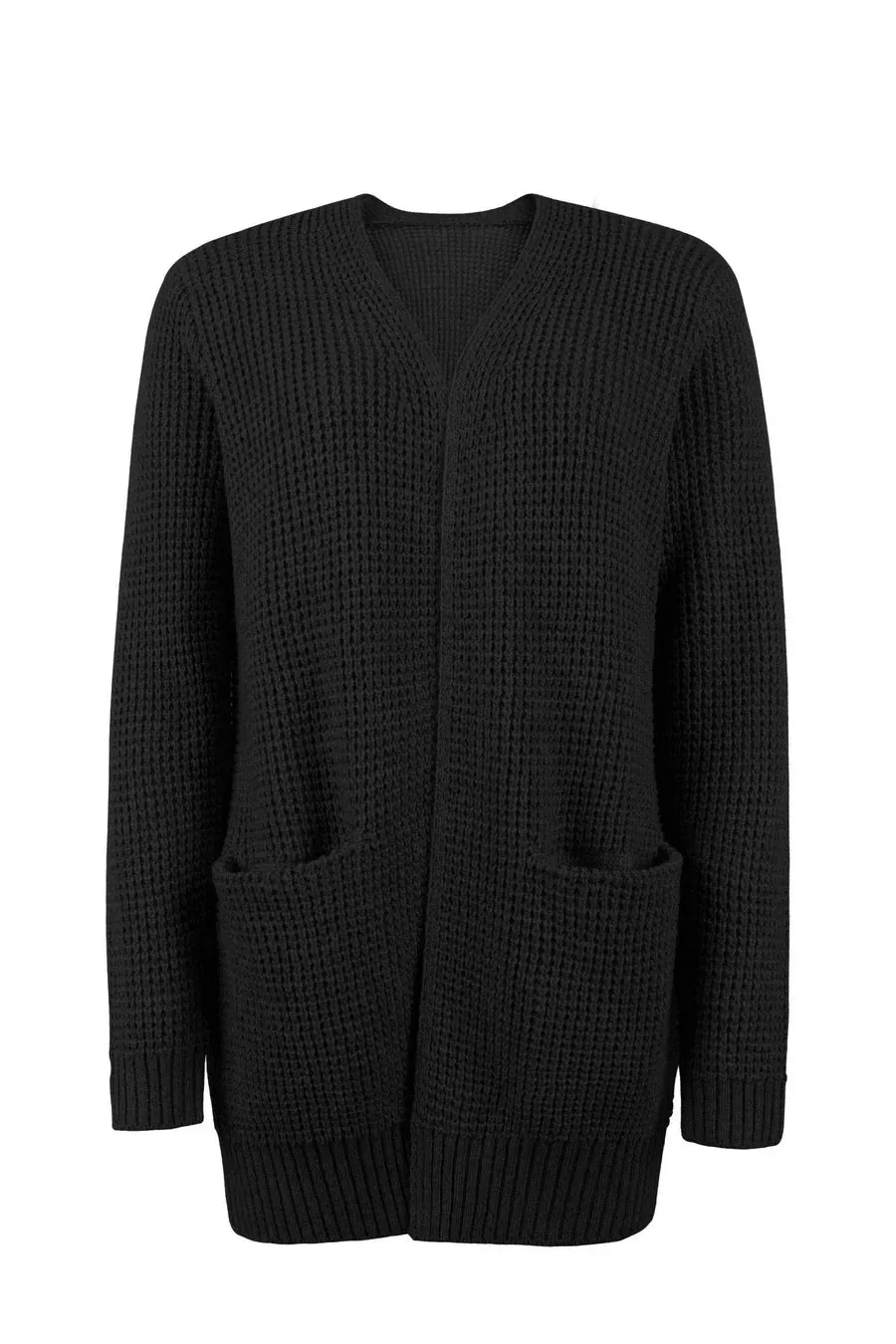 Uliana - elegant long women's v-neck cardigan