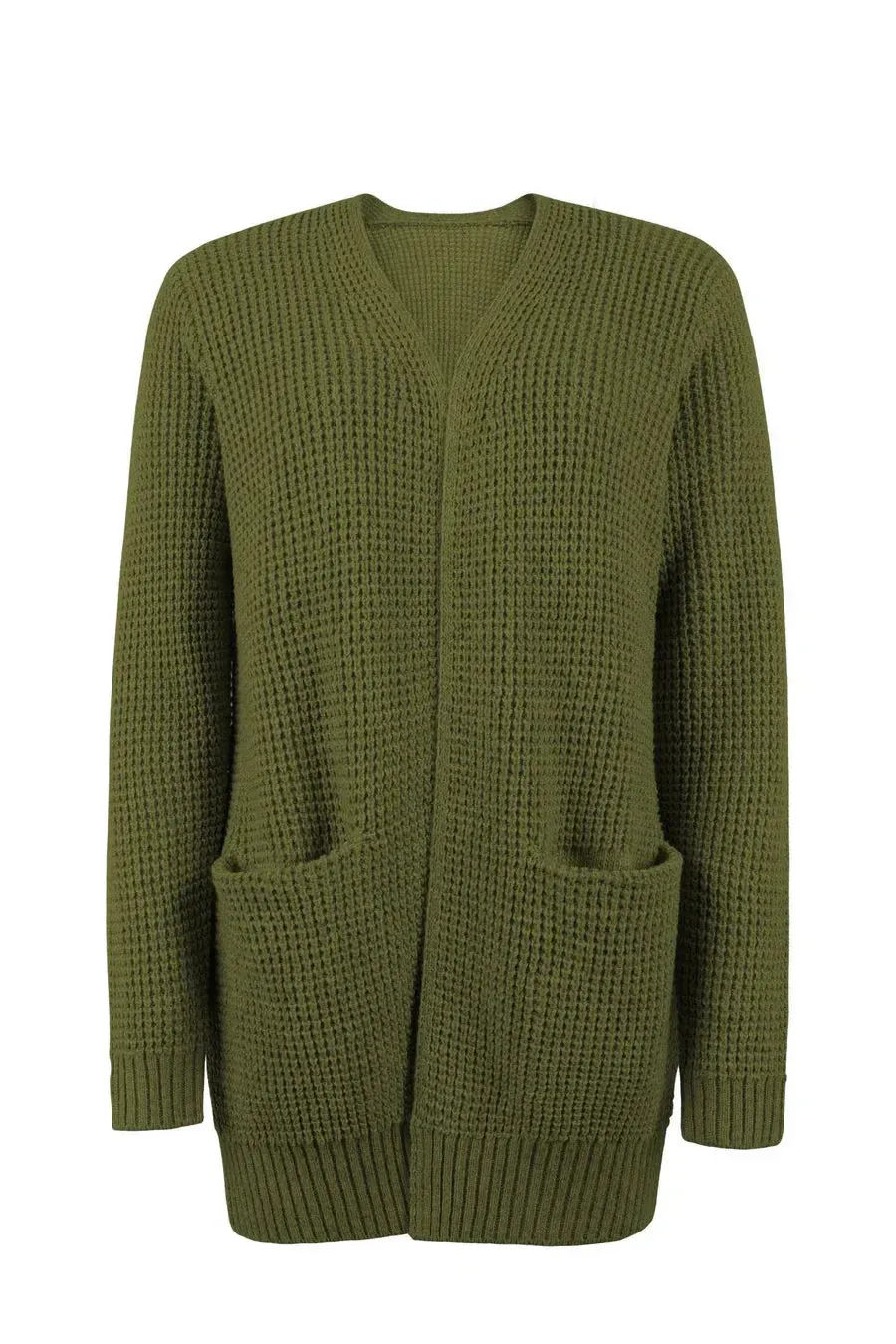 Uliana - elegant long women's v-neck cardigan